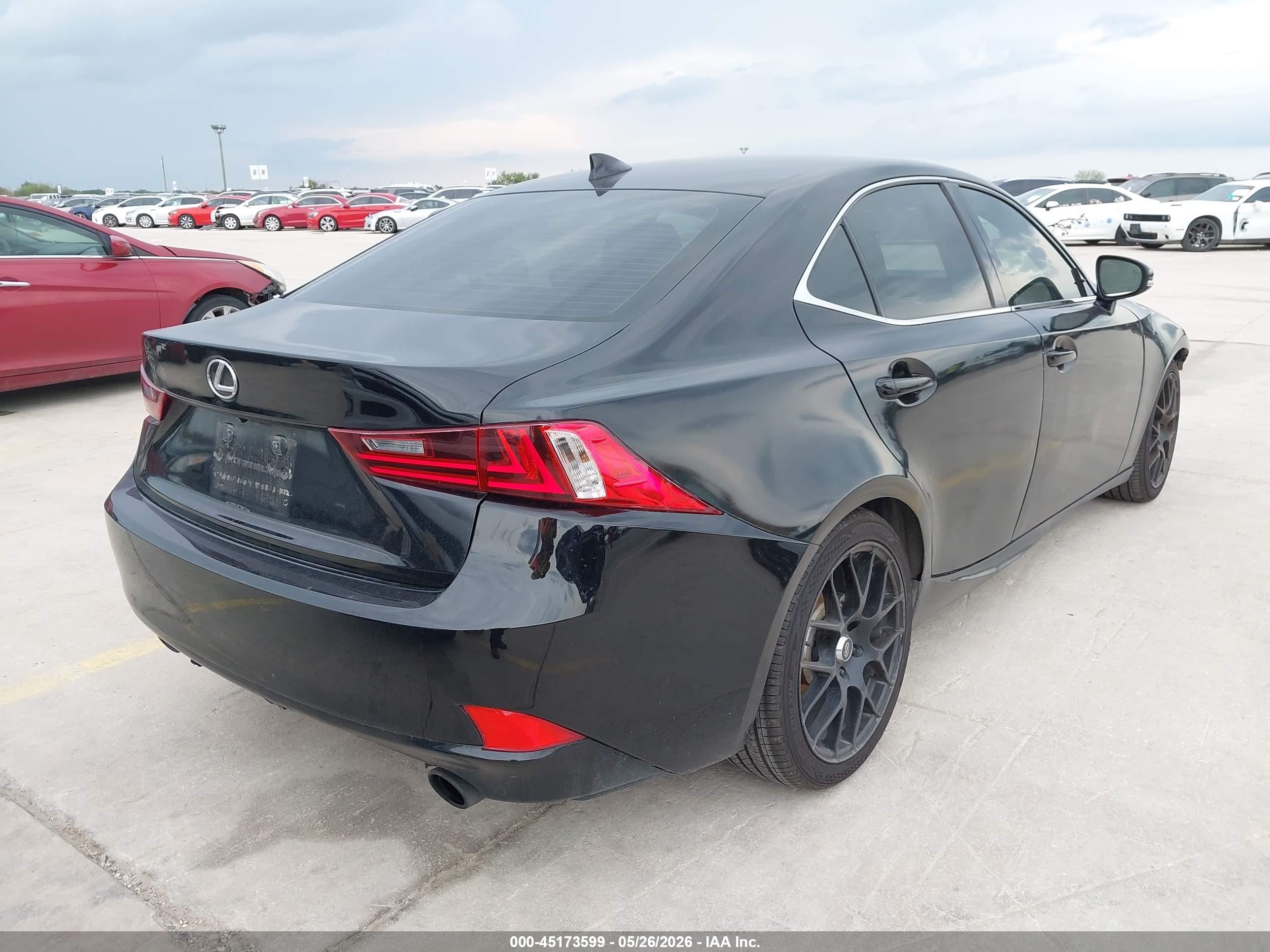 2015 Lexus Is 250   Black vin: JTHBF1D28F5071112