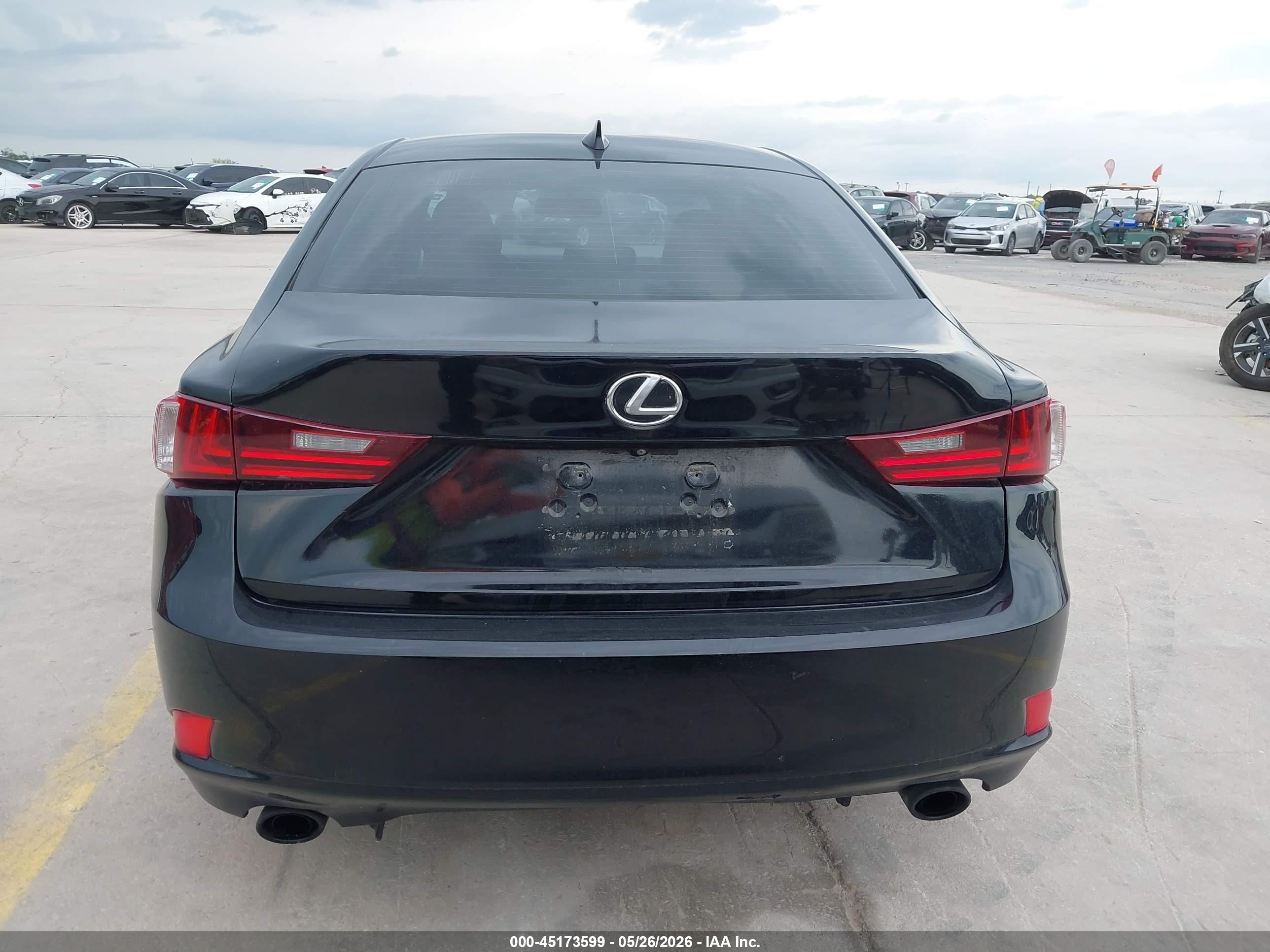 2015 Lexus Is 250   Black vin: JTHBF1D28F5071112