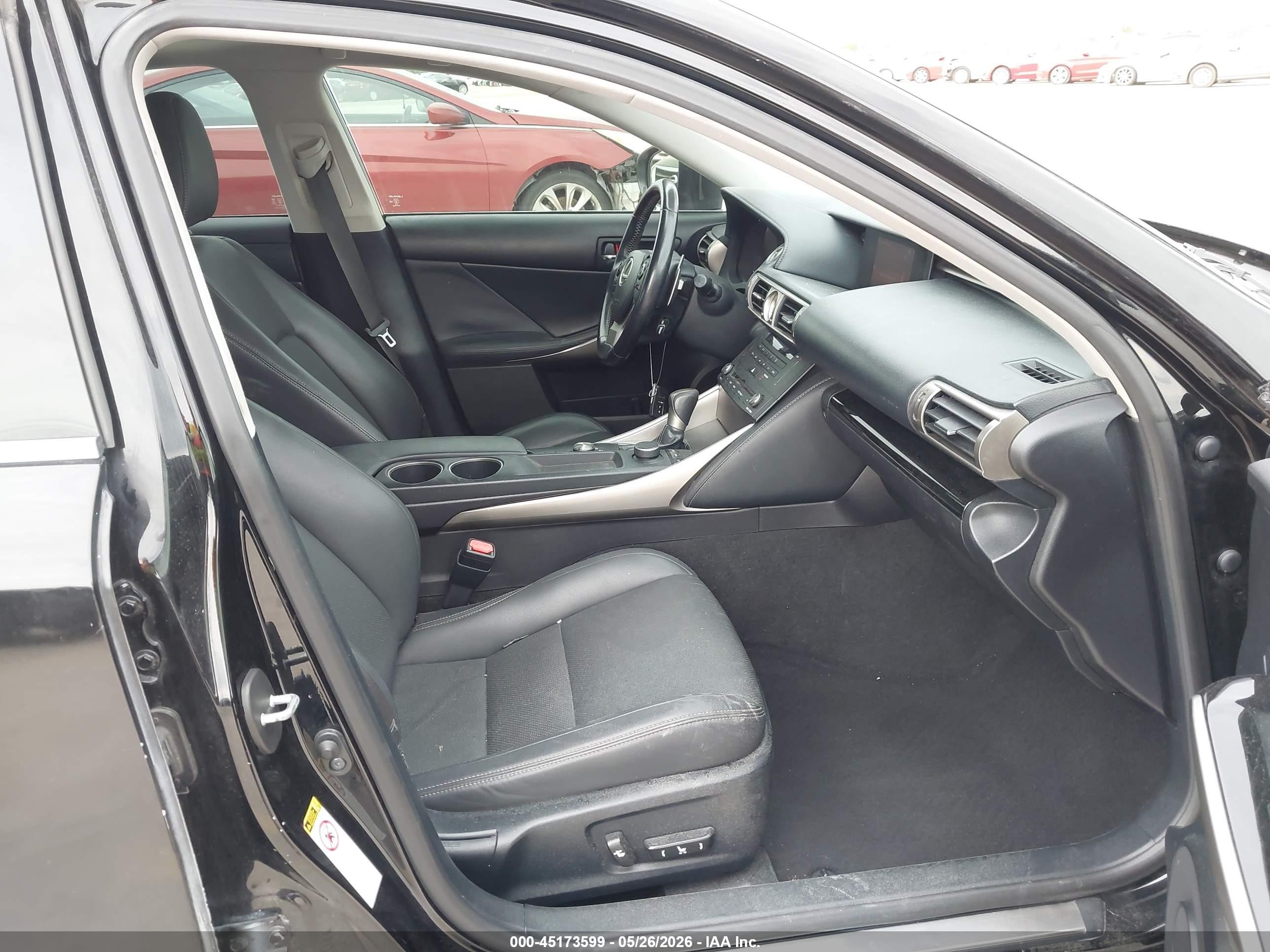2015 Lexus Is 250   Black vin: JTHBF1D28F5071112