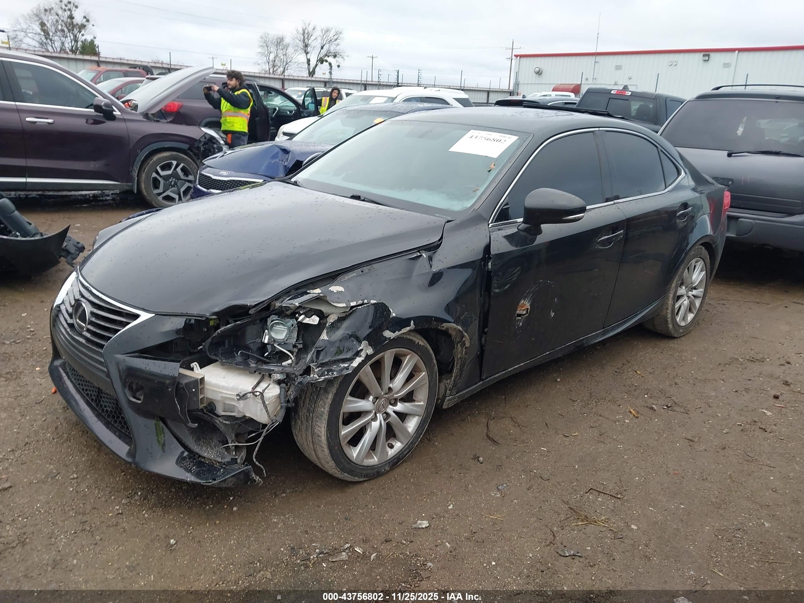 2015 Lexus Is 250   Black vin: JTHBF1D28F5075483