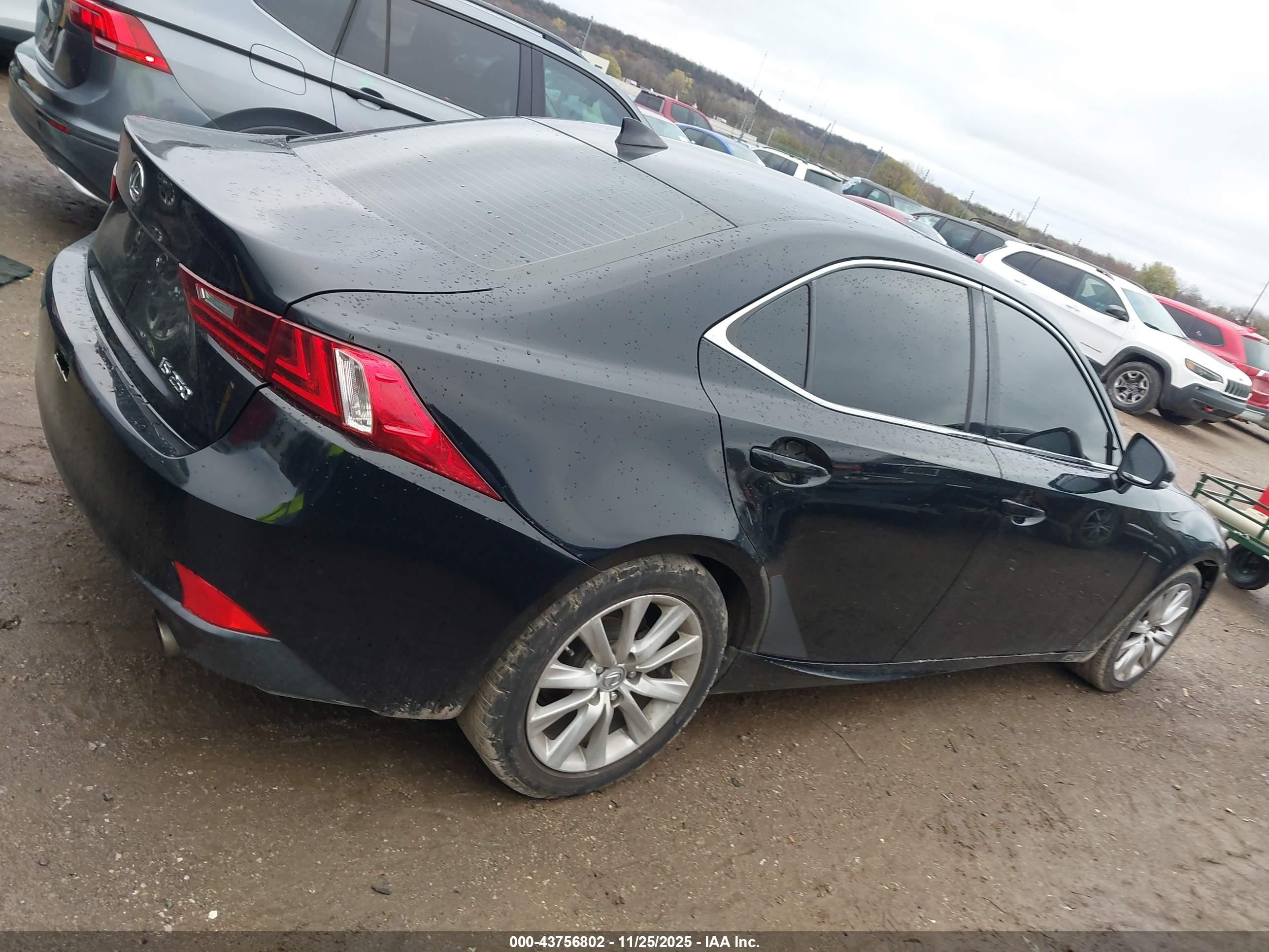 2015 Lexus Is 250   Black vin: JTHBF1D28F5075483
