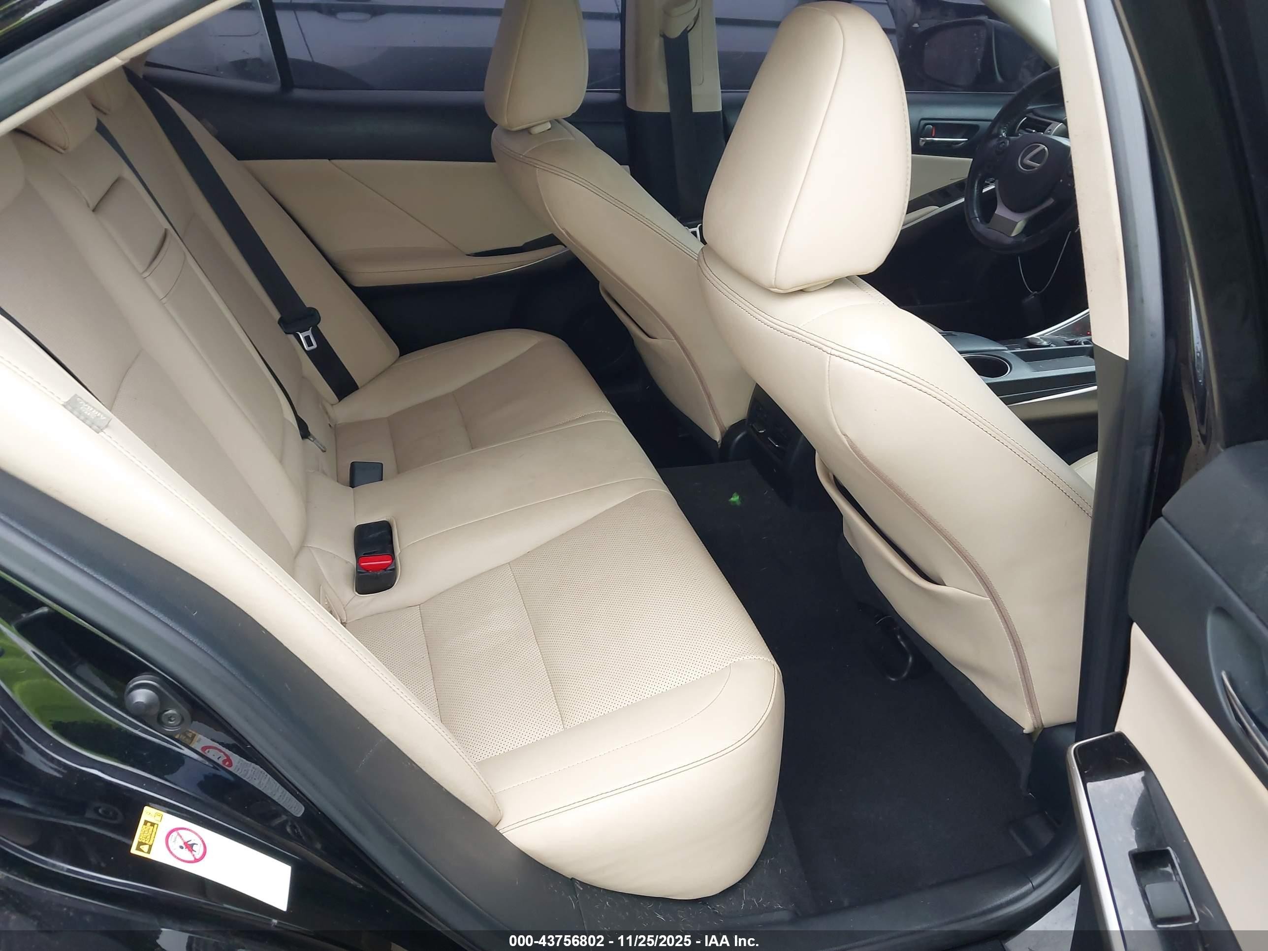 2015 Lexus Is 250   Black vin: JTHBF1D28F5075483