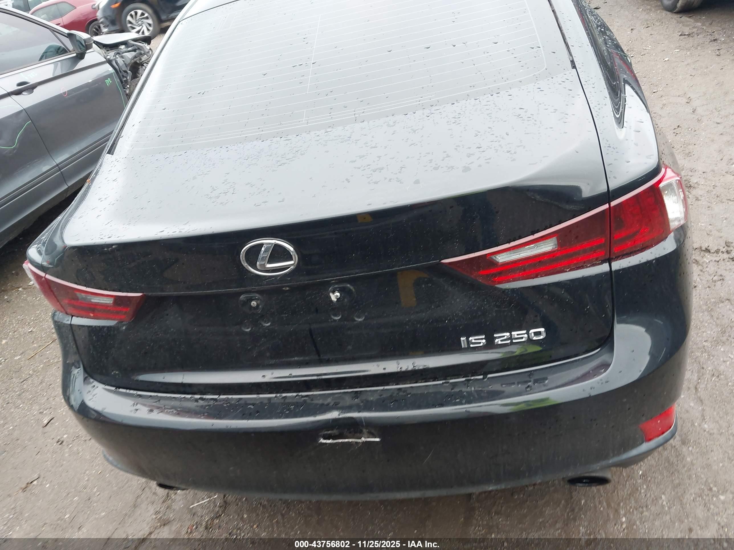 2015 Lexus Is 250   Black vin: JTHBF1D28F5075483