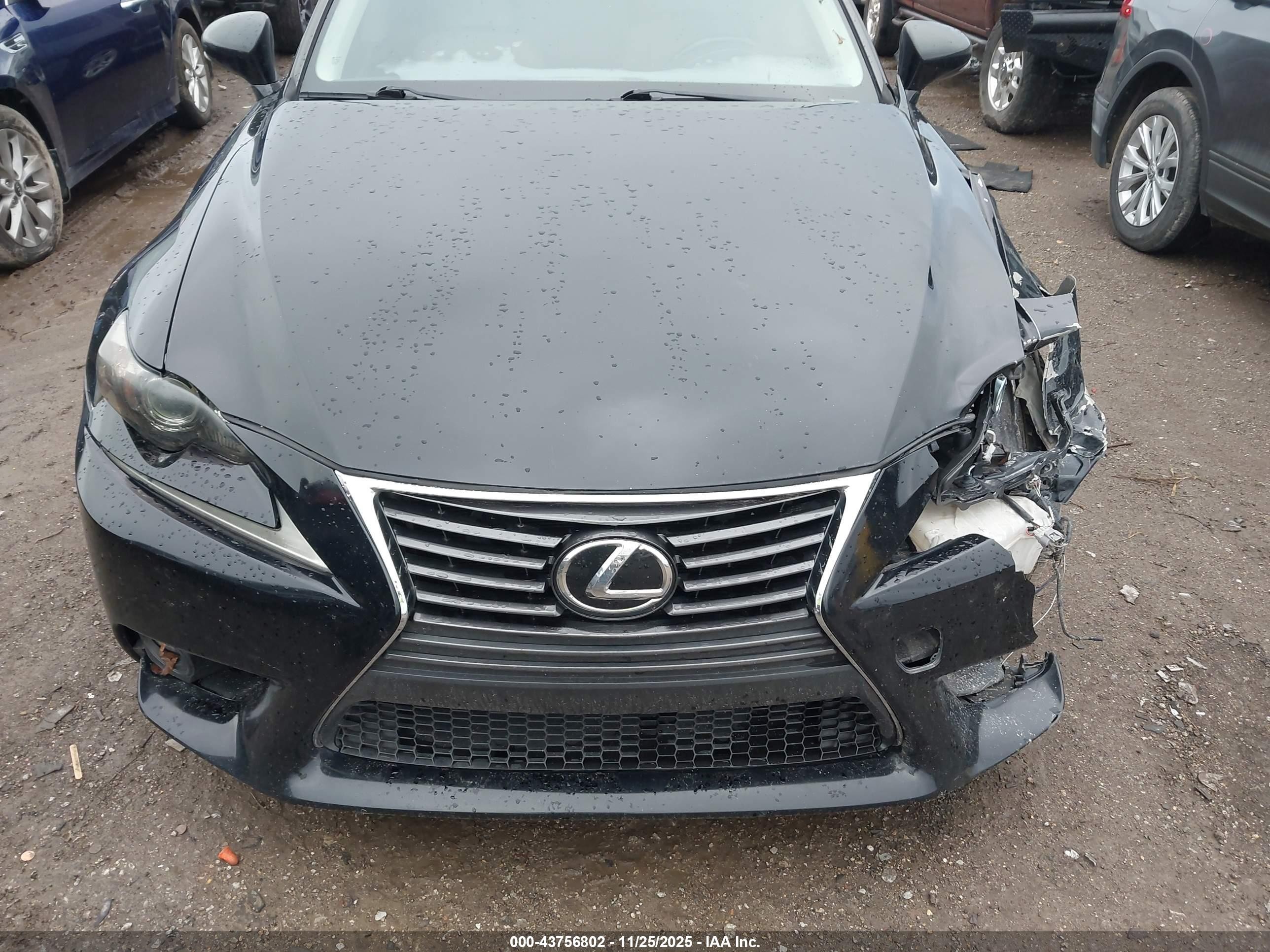 2015 Lexus Is 250   Black vin: JTHBF1D28F5075483