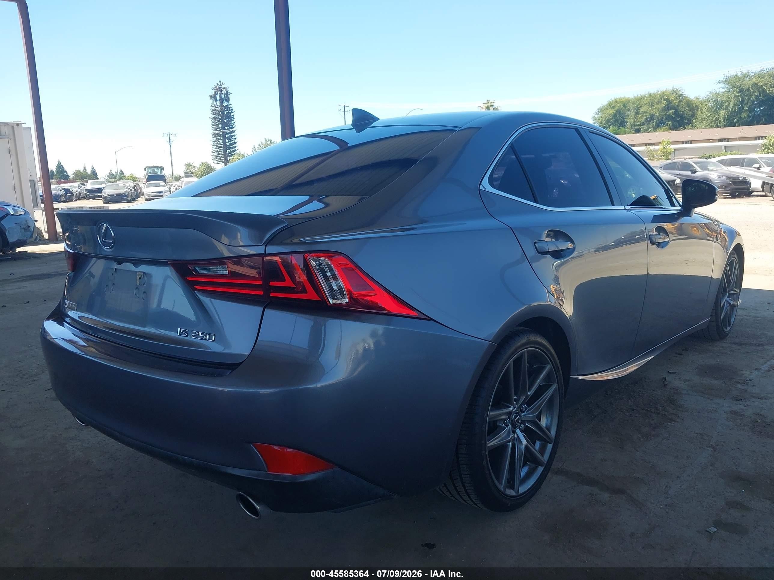 2015 Lexus Is 250   Gray vin: JTHBF1D28F5075550