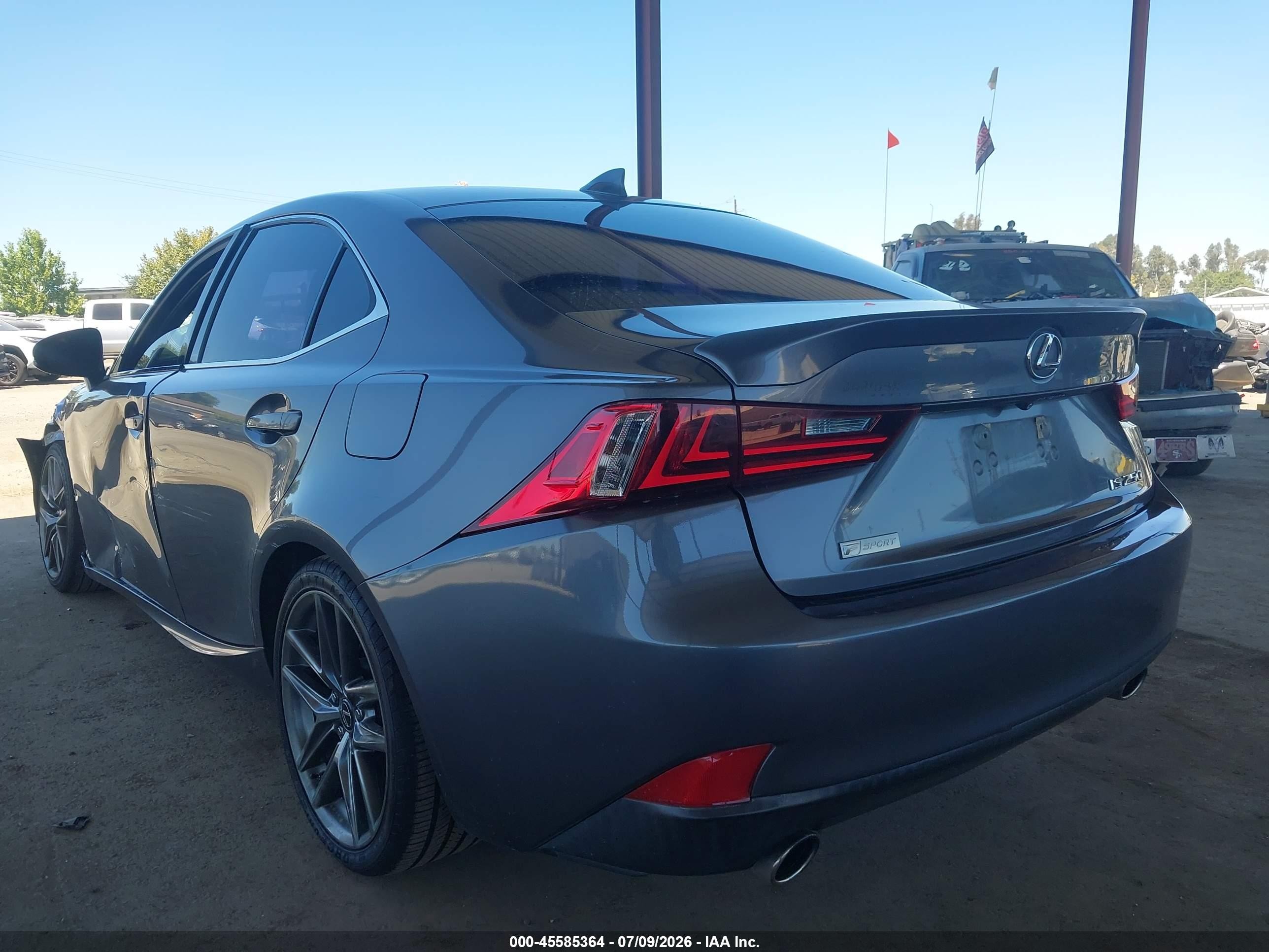 2015 Lexus Is 250   Gray vin: JTHBF1D28F5075550