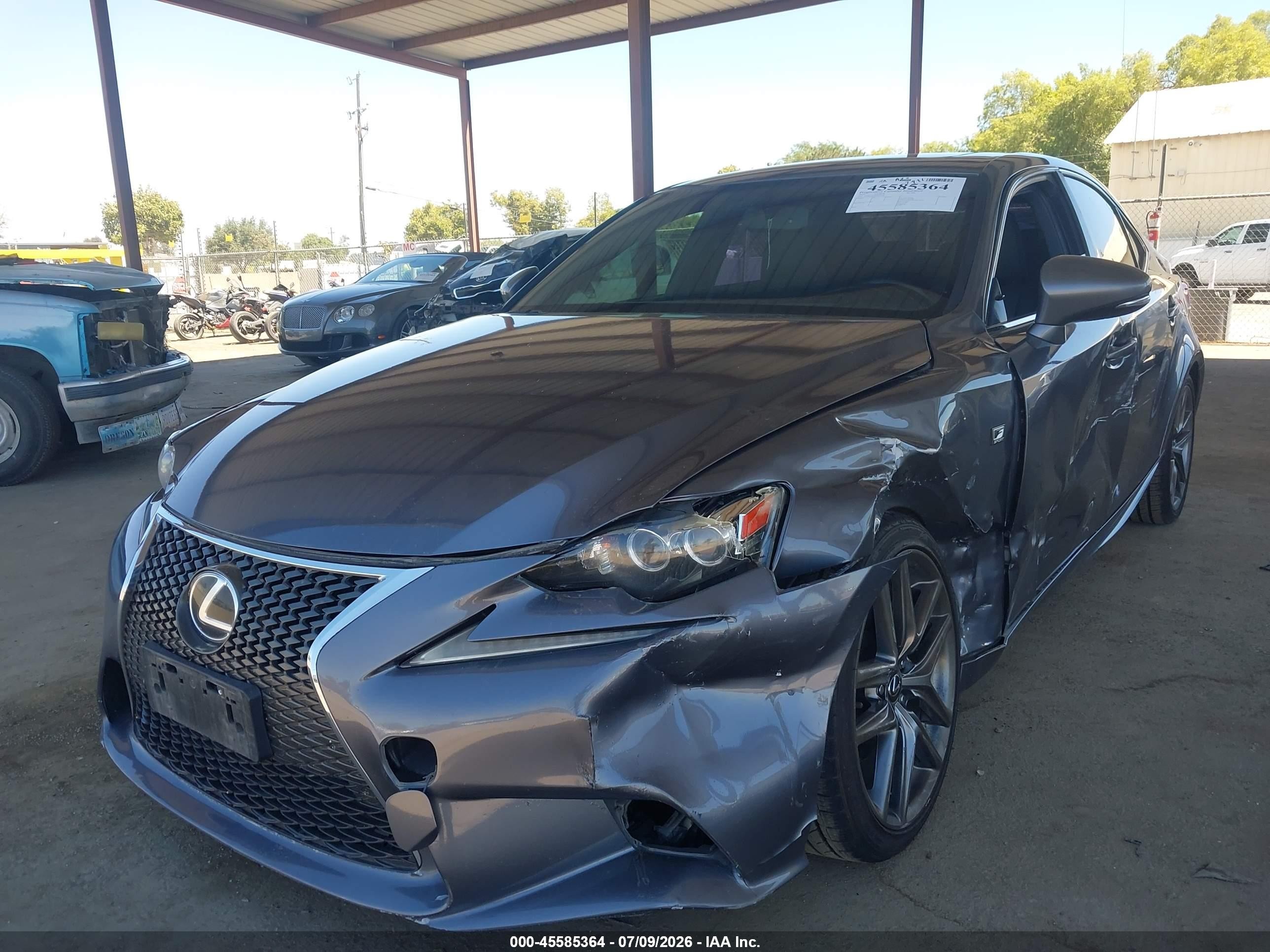 2015 Lexus Is 250   Gray vin: JTHBF1D28F5075550