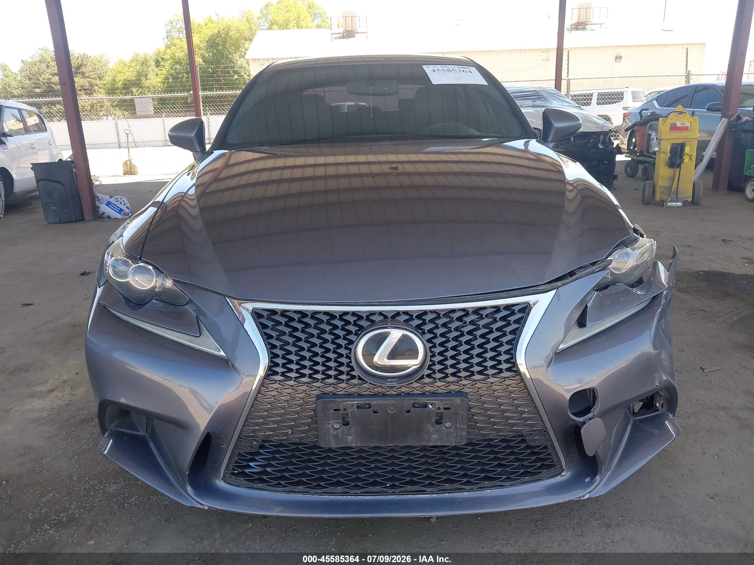 2015 Lexus Is 250   Gray vin: JTHBF1D28F5075550