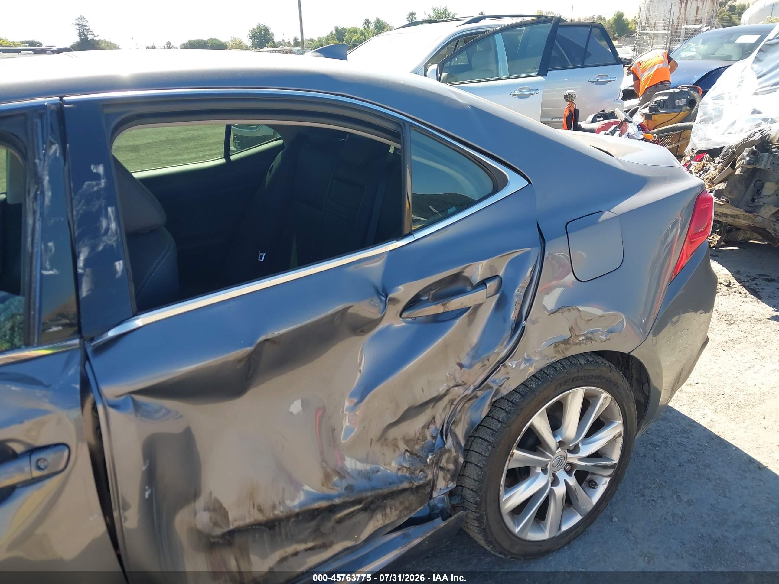 2014 Lexus Is 250   Gray vin: JTHBF1D29E5017090