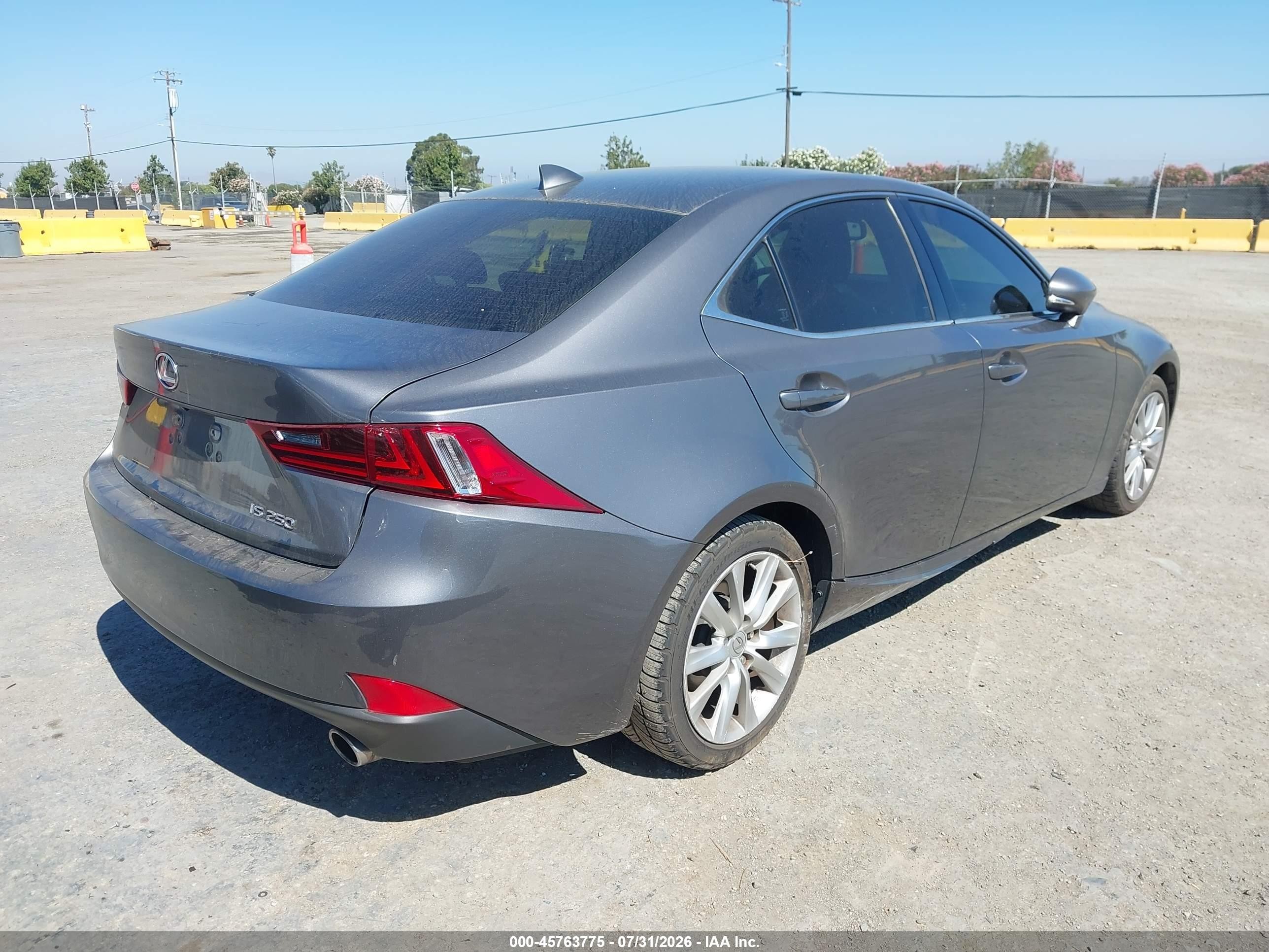 2014 Lexus Is 250   Gray vin: JTHBF1D29E5017090