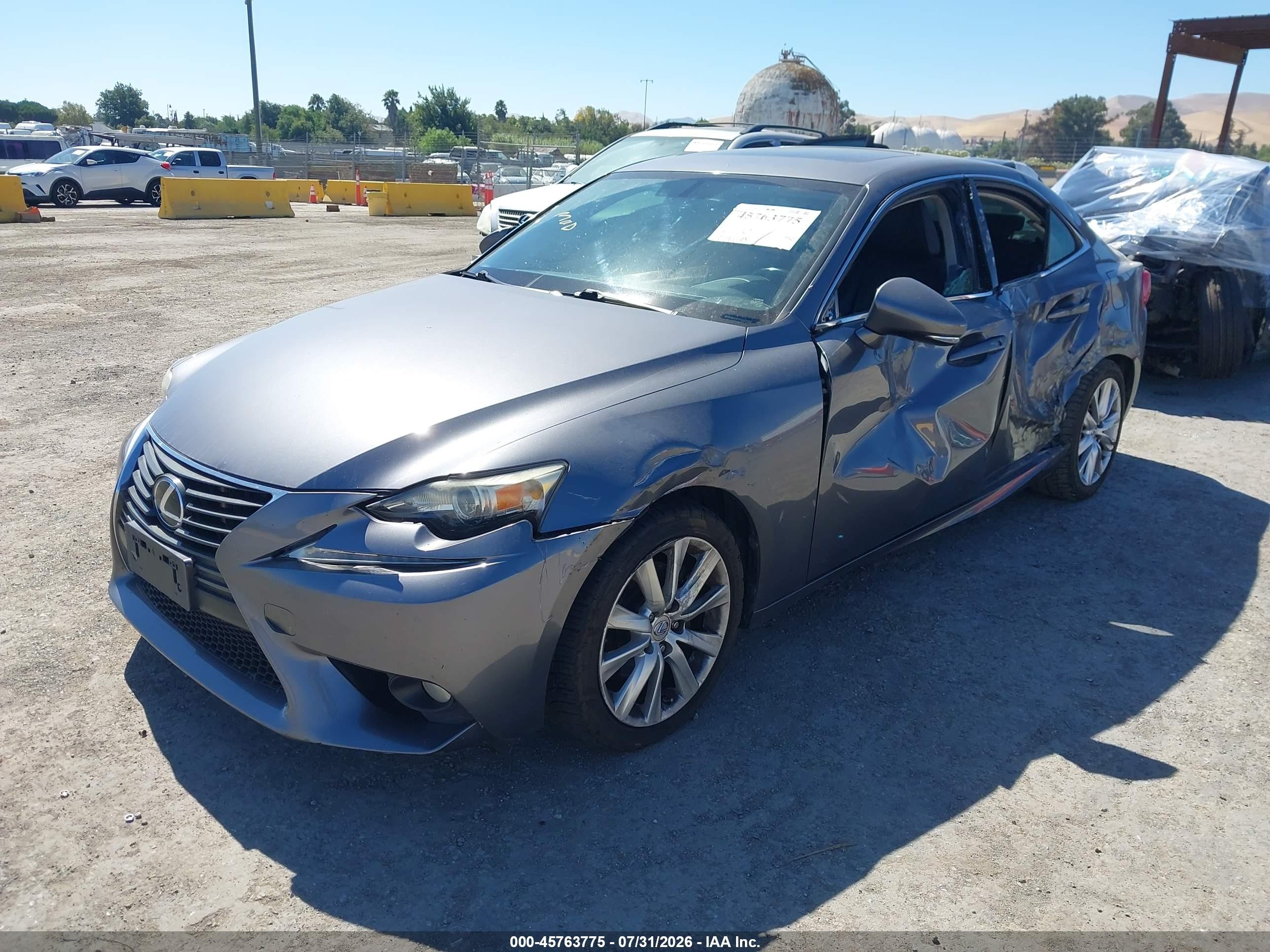 2014 Lexus Is 250   Gray vin: JTHBF1D29E5017090
