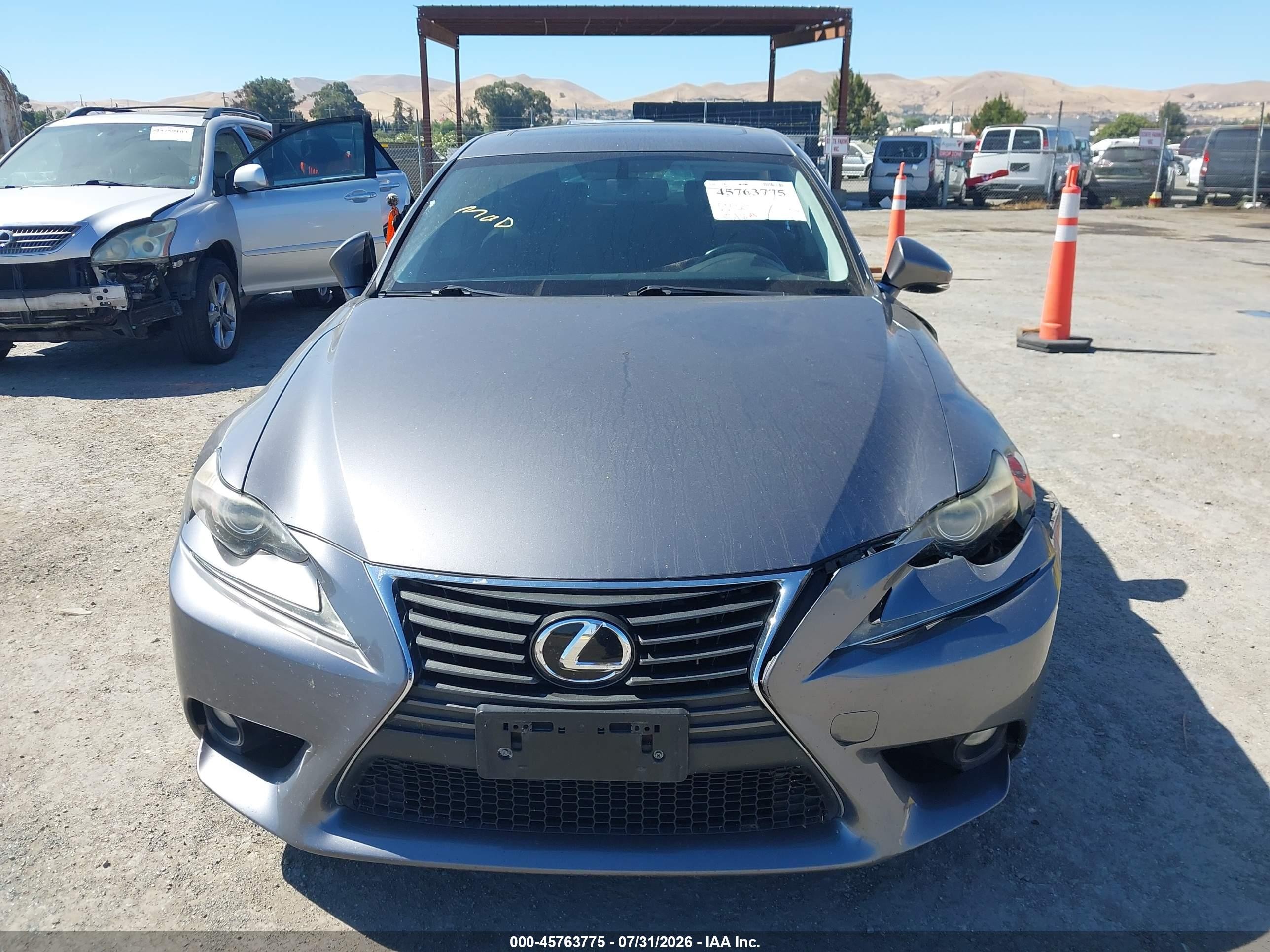 2014 Lexus Is 250   Gray vin: JTHBF1D29E5017090