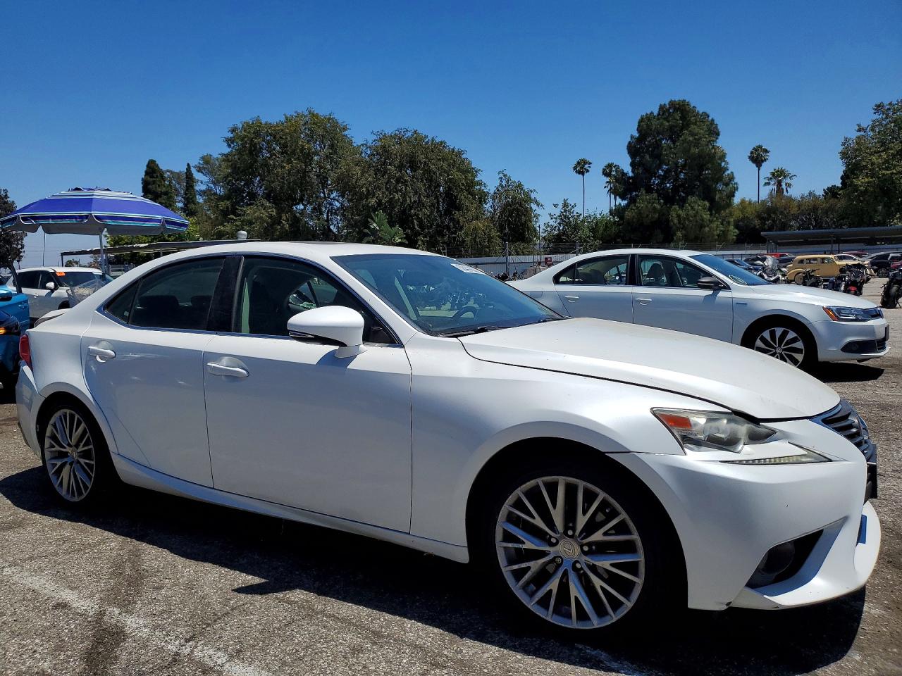 2014 Lexus Is 250 White vin: JTHBF1D29E5018207