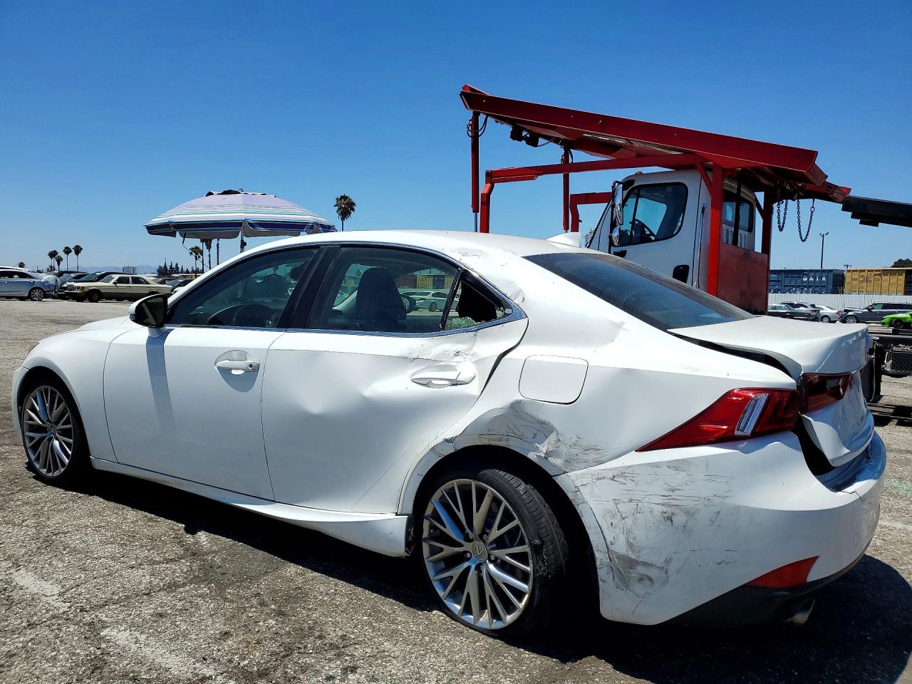 2014 Lexus Is 250 White vin: JTHBF1D29E5018207