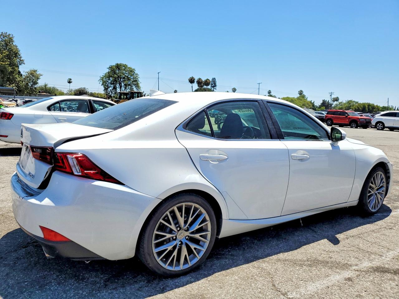 2014 Lexus Is 250 White vin: JTHBF1D29E5018207