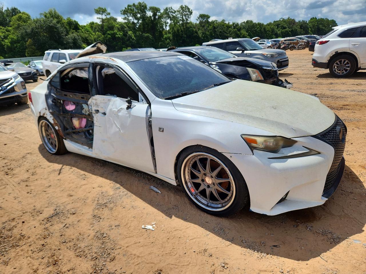 2014 Lexus Is 250 White vin: JTHBF1D29E5018899