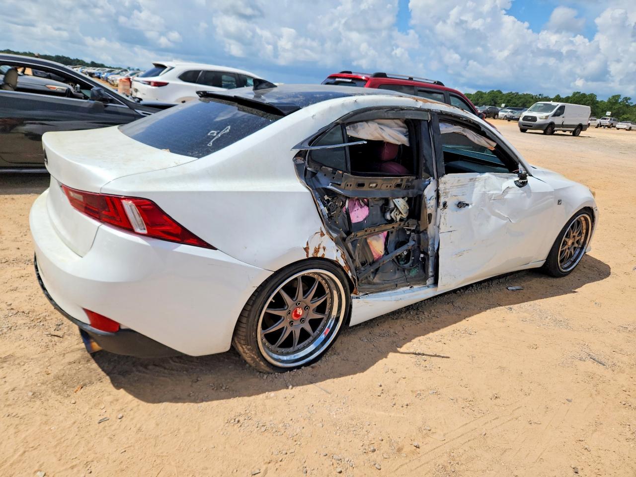 2014 Lexus Is 250 White vin: JTHBF1D29E5018899