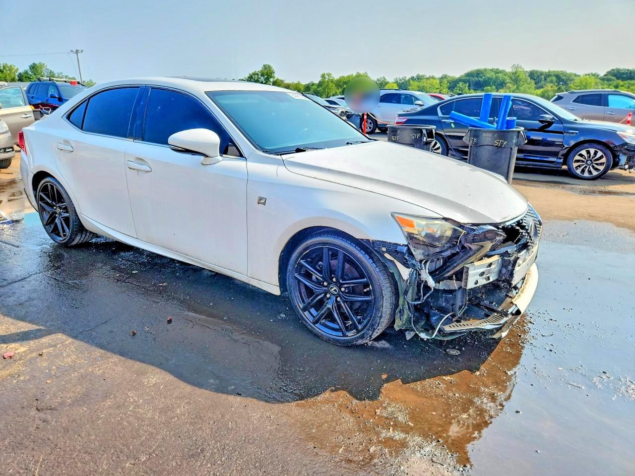 2014 Lexus Is 250 White vin: JTHBF1D29E5023407