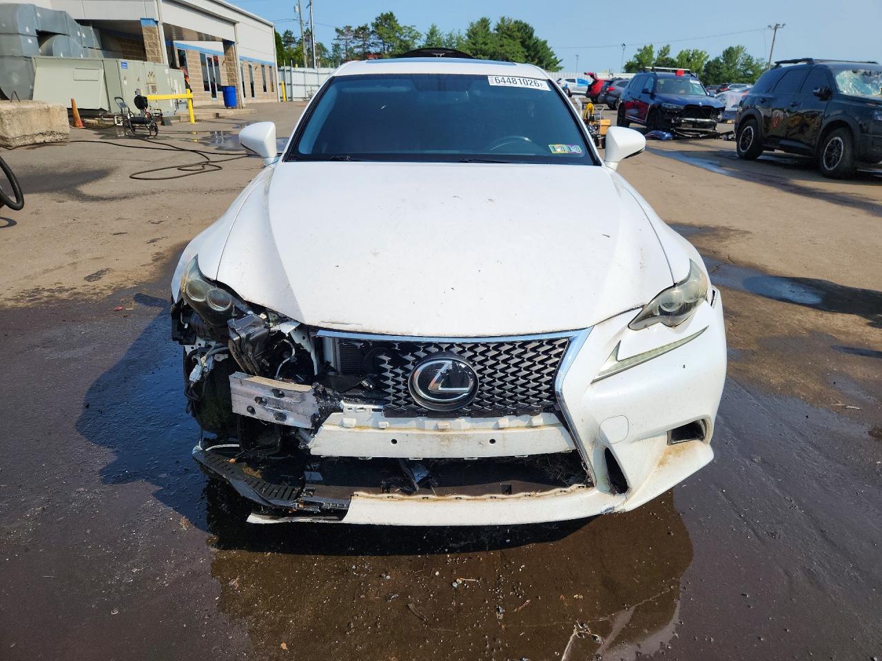 2014 Lexus Is 250 White vin: JTHBF1D29E5023407