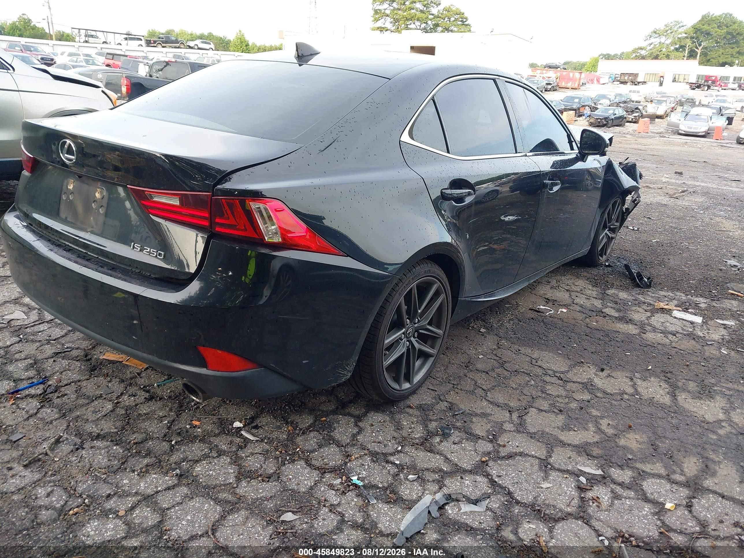 2014 Lexus Is 250   Black vin: JTHBF1D29E5030003