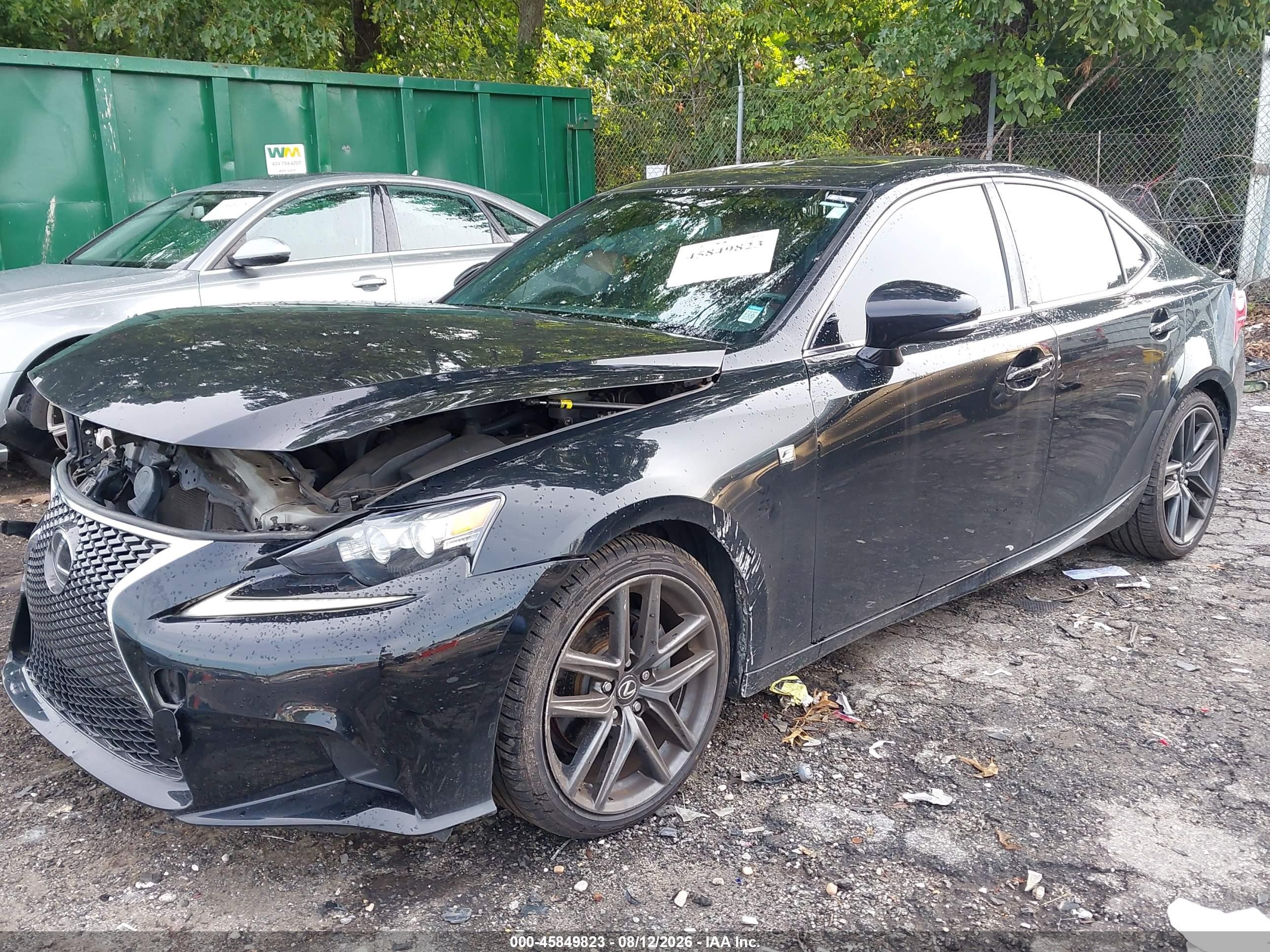 2014 Lexus Is 250   Black vin: JTHBF1D29E5030003