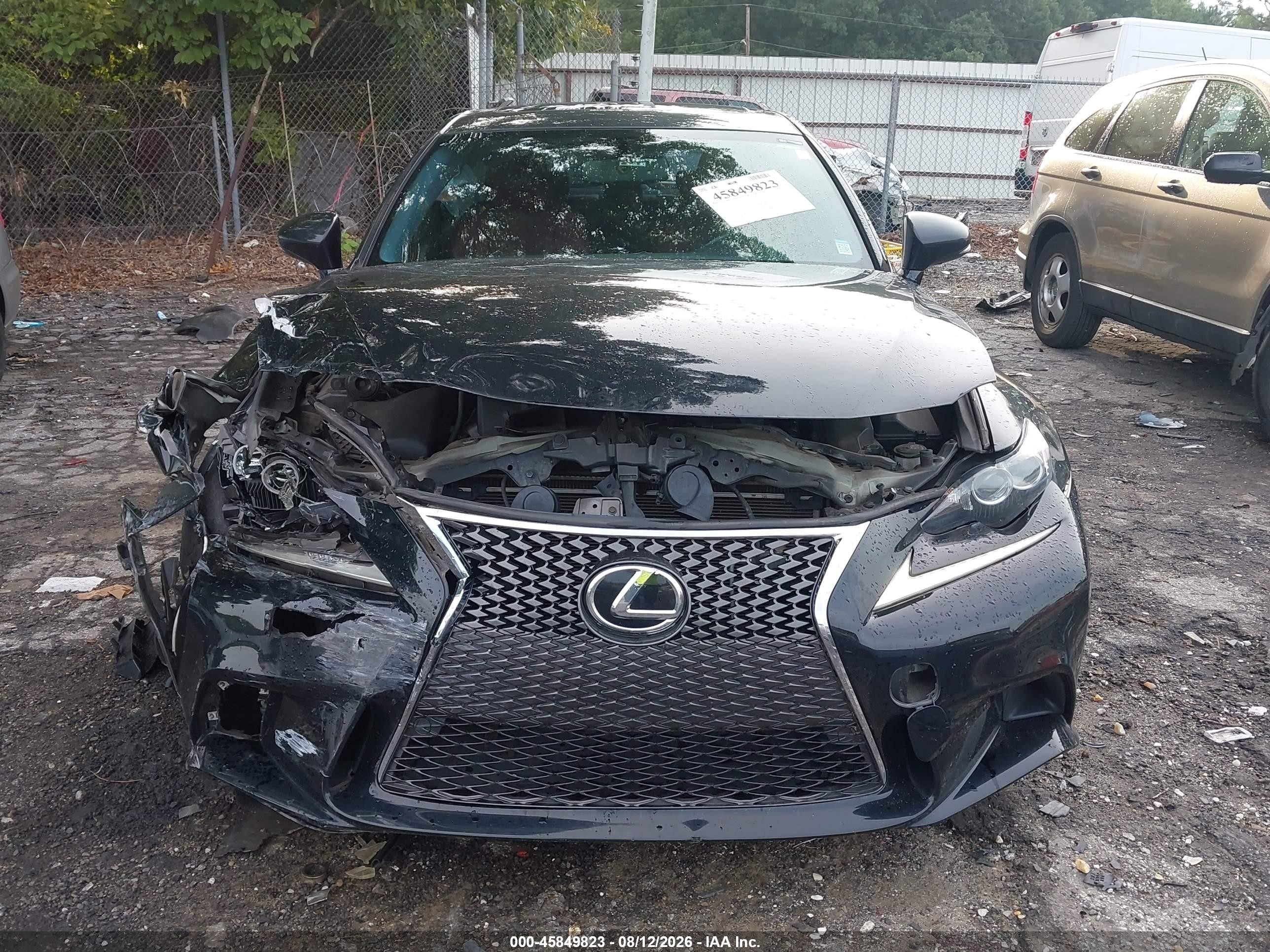 2014 Lexus Is 250   Black vin: JTHBF1D29E5030003