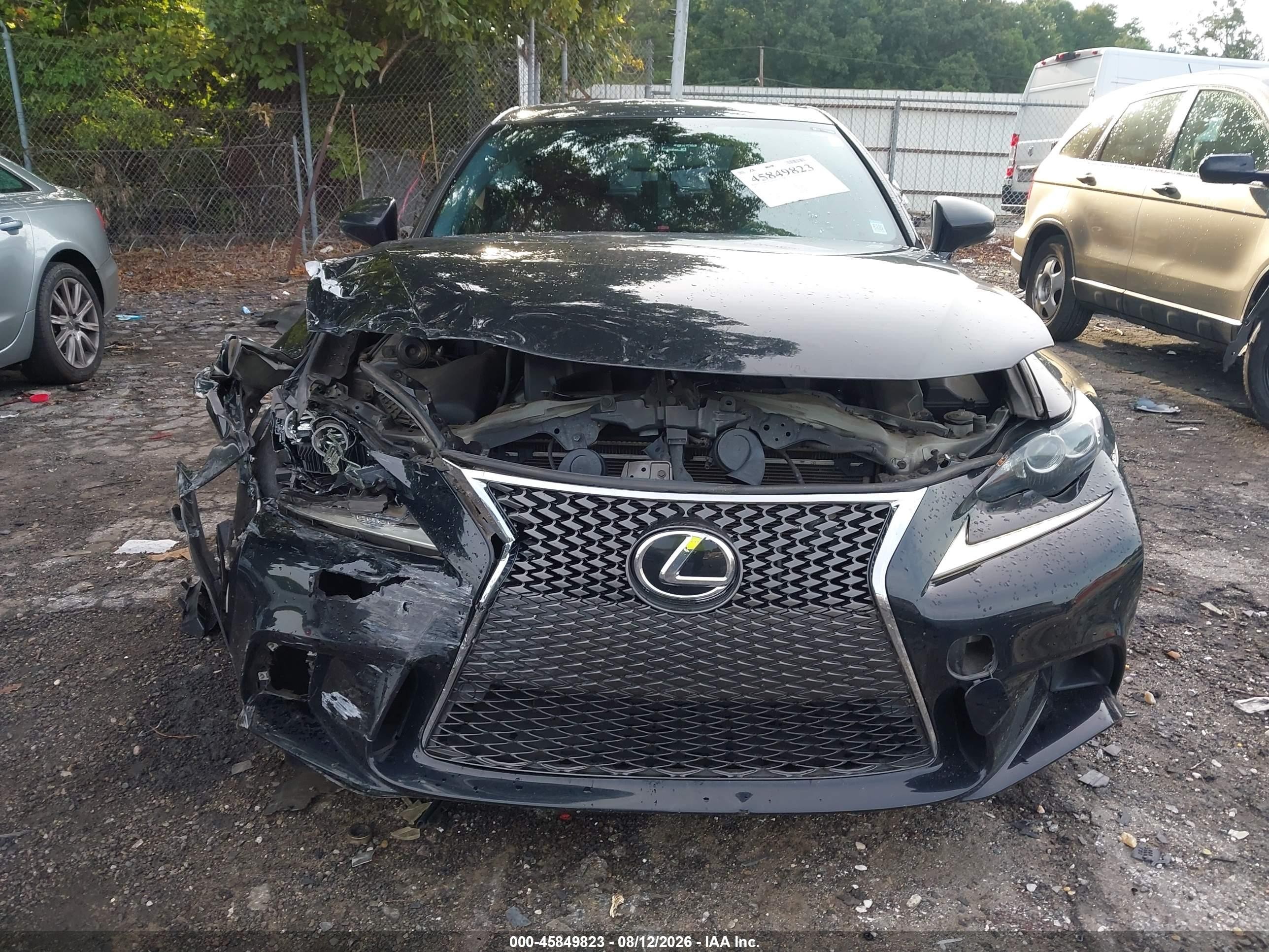 2014 Lexus Is 250   Black vin: JTHBF1D29E5030003