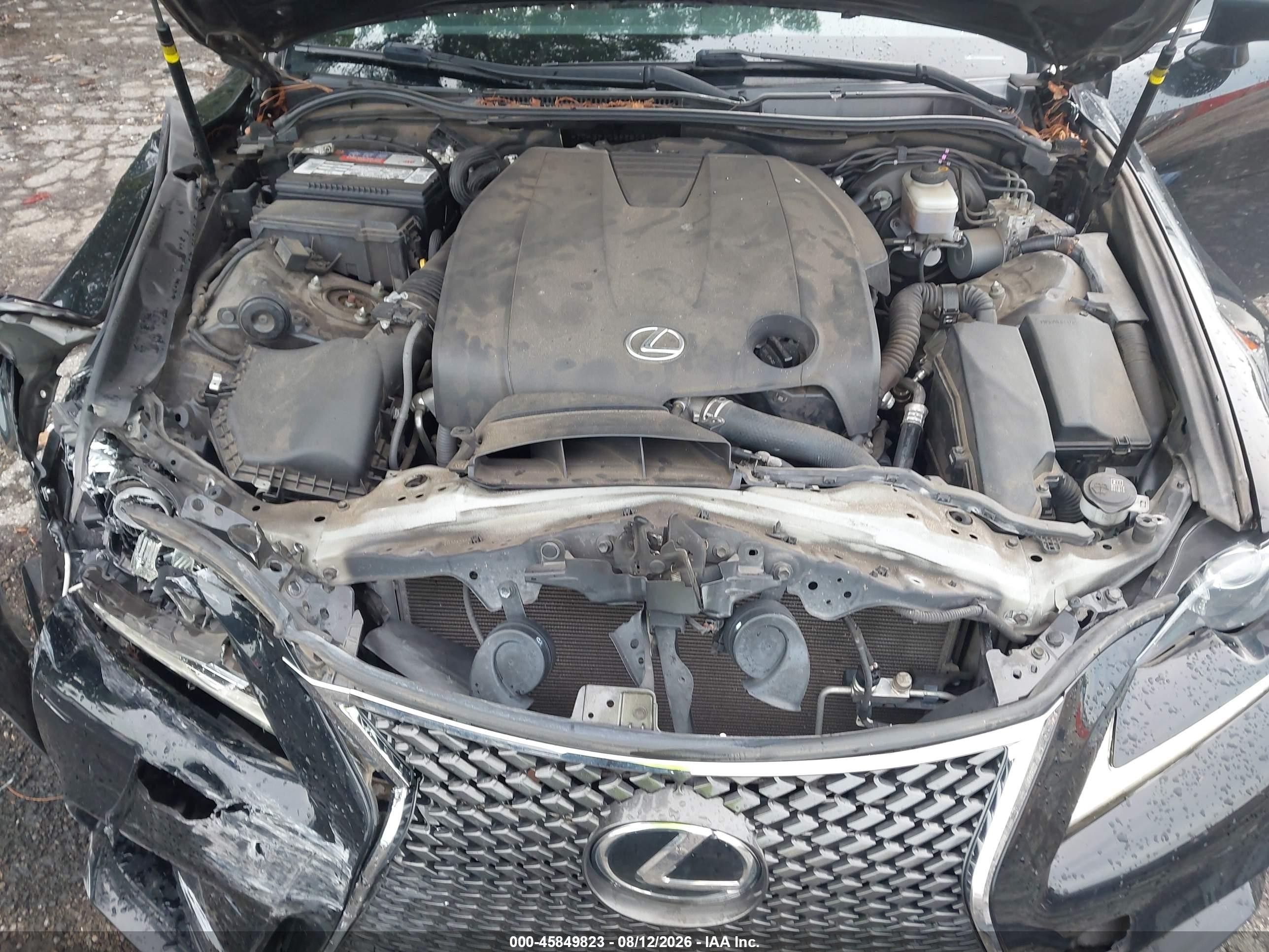 2014 Lexus Is 250   Black vin: JTHBF1D29E5030003