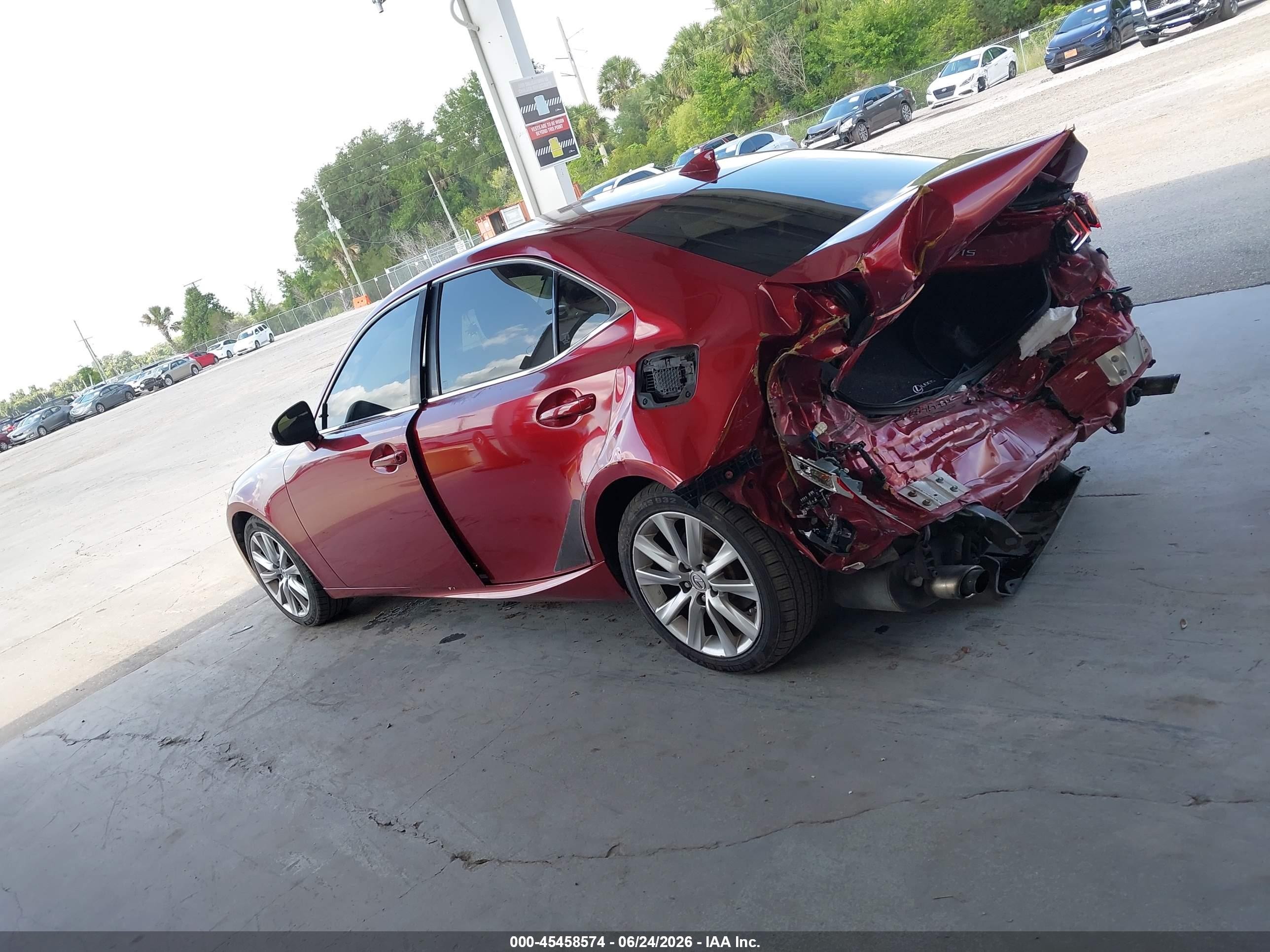 2014 Lexus Is 250   Red vin: JTHBF1D29E5037467