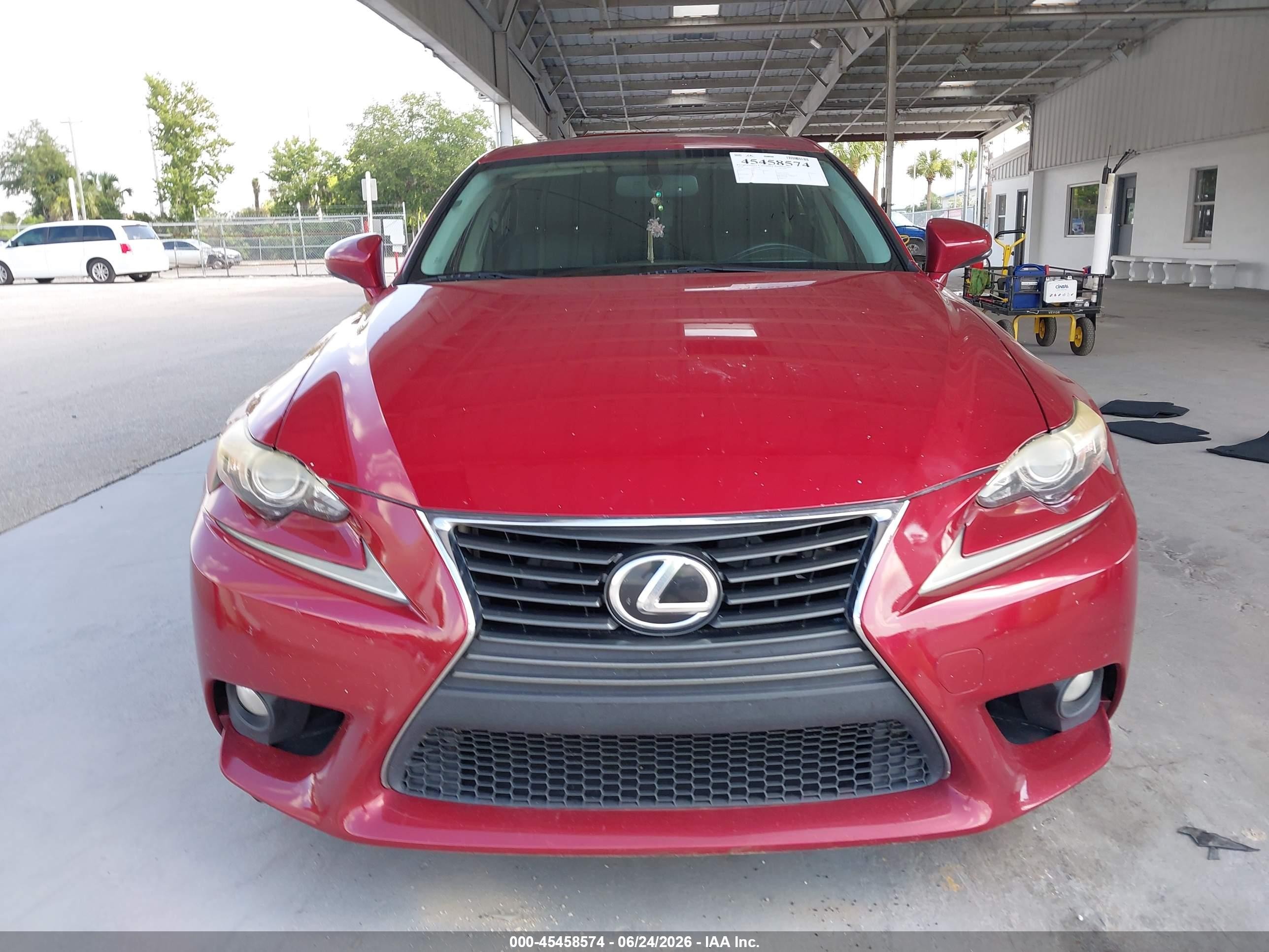 2014 Lexus Is 250   Red vin: JTHBF1D29E5037467