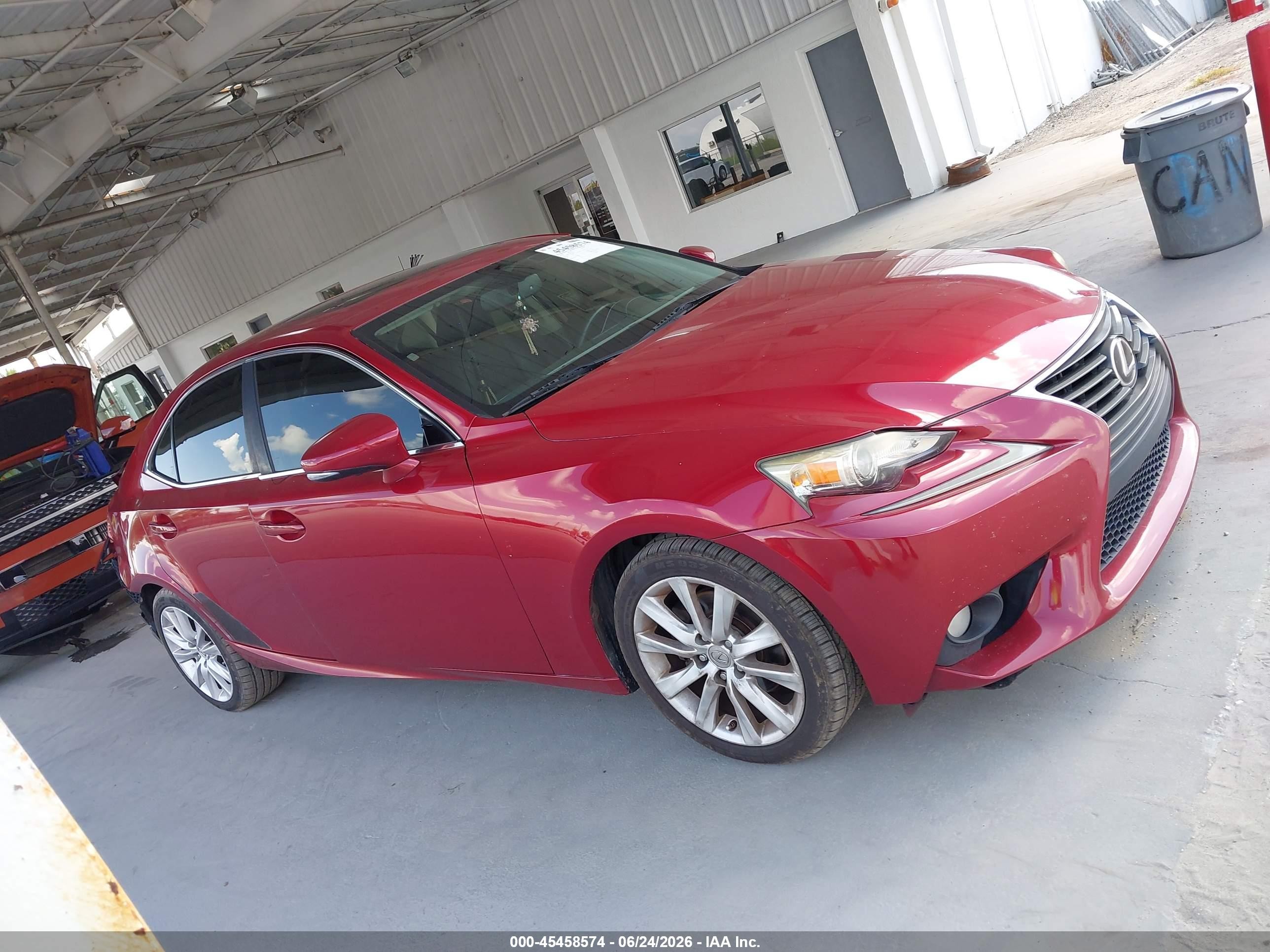 2014 Lexus Is 250   Red vin: JTHBF1D29E5037467