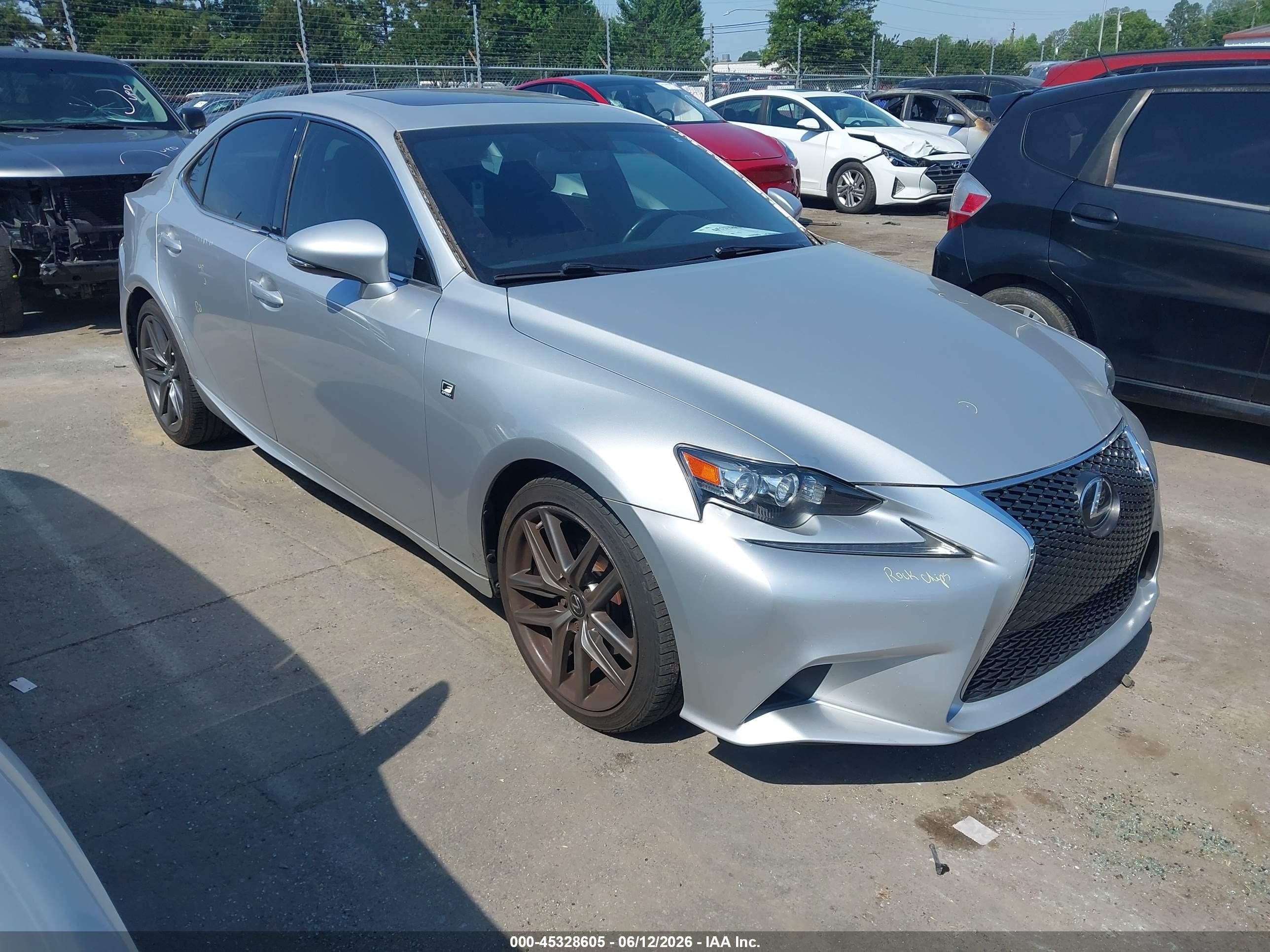 2014 Lexus Is 250 Silver vin: JTHBF1D29E5043480