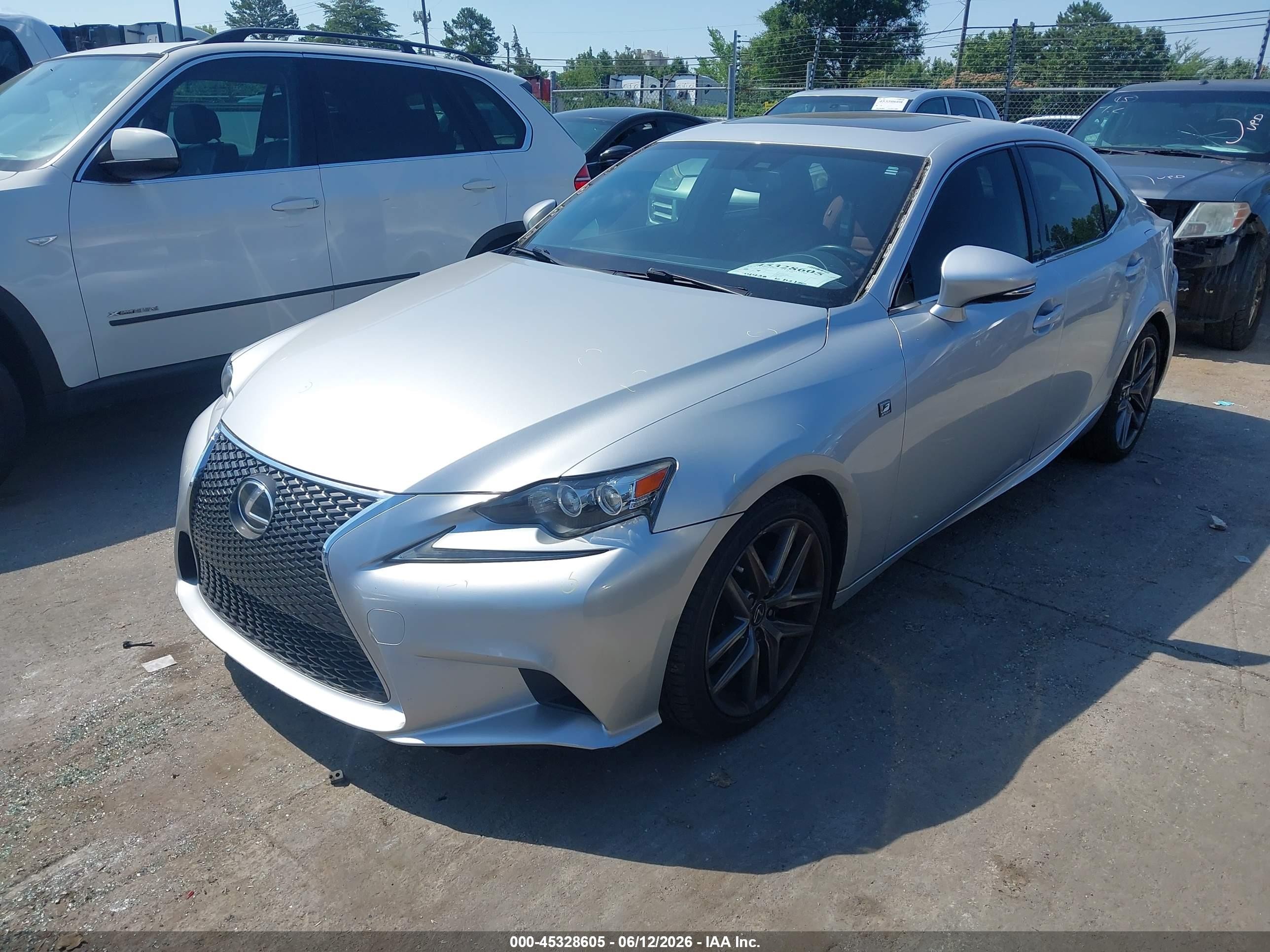 2014 Lexus Is 250 Silver vin: JTHBF1D29E5043480