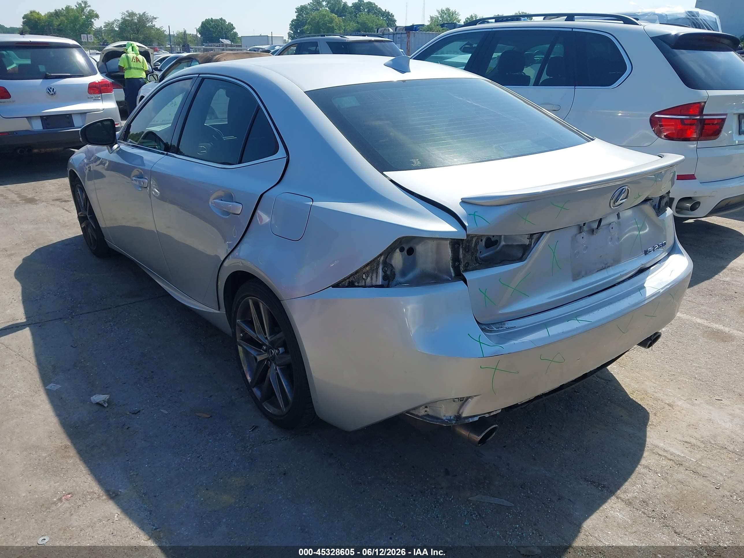 2014 Lexus Is 250 Silver vin: JTHBF1D29E5043480