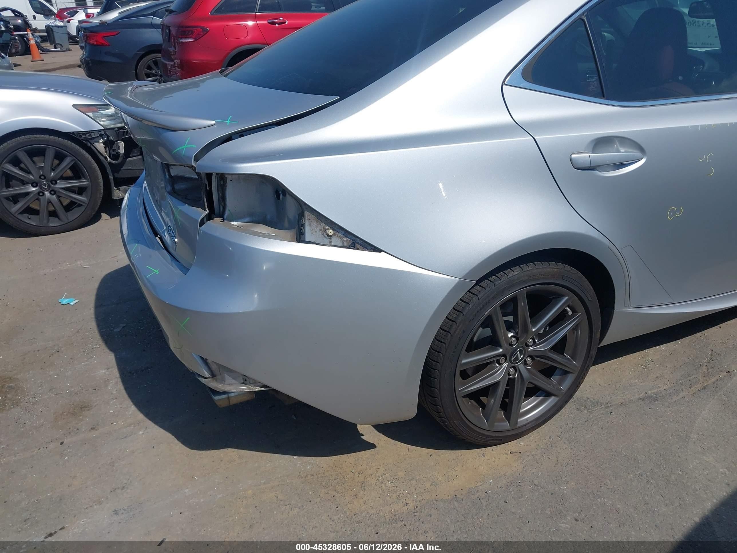 2014 Lexus Is 250 Silver vin: JTHBF1D29E5043480