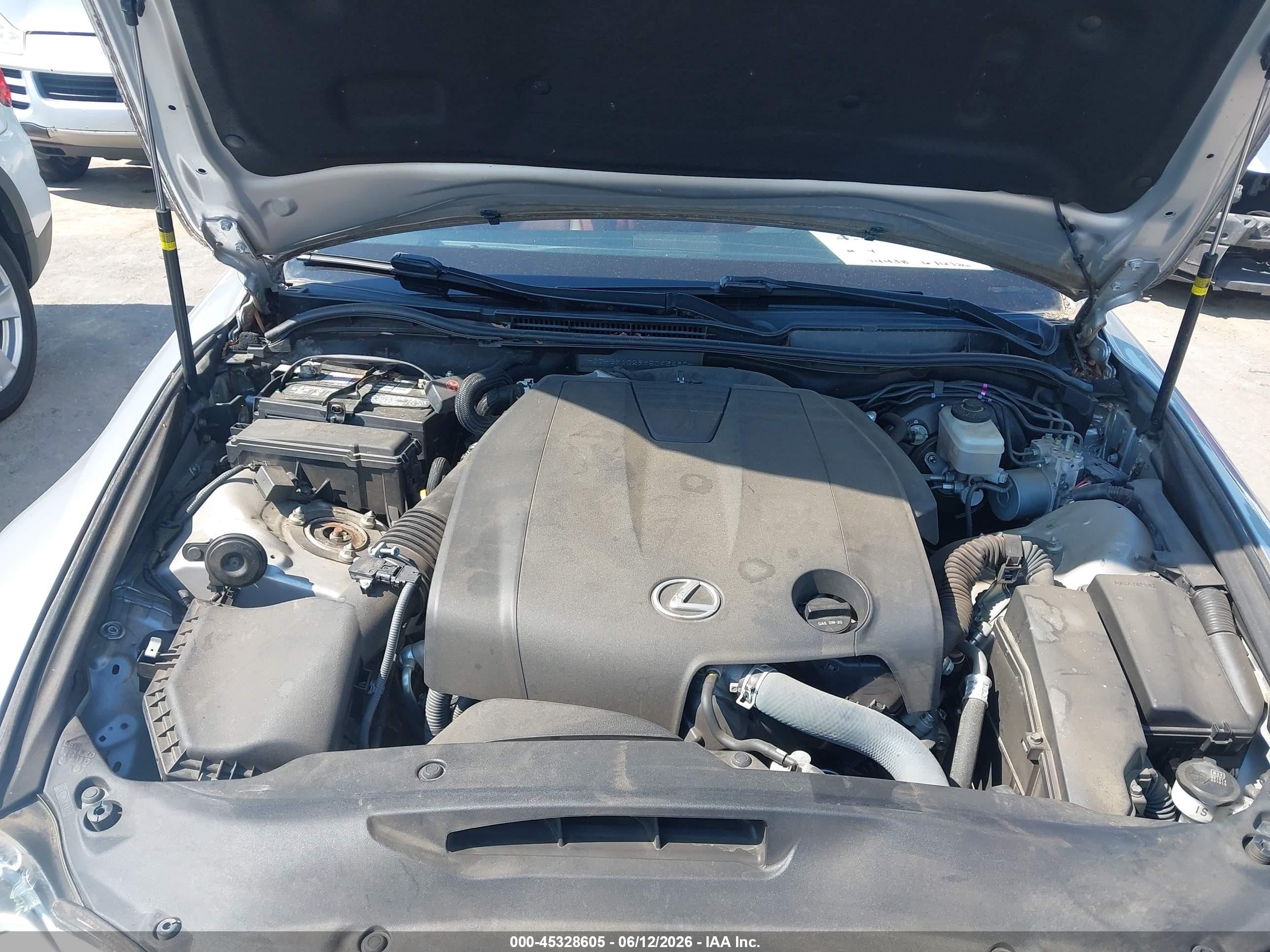 2014 Lexus Is 250 Silver vin: JTHBF1D29E5043480