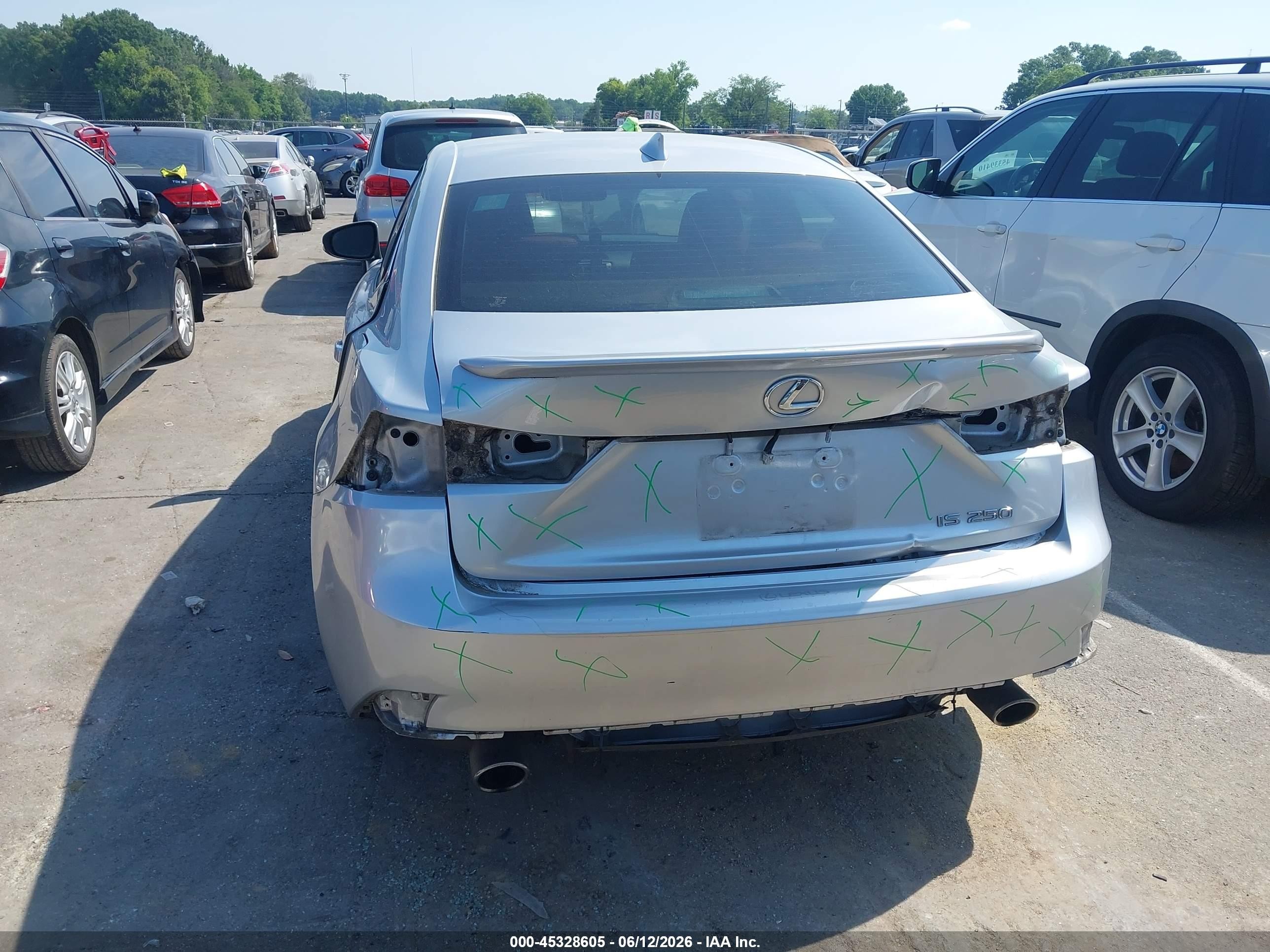 2014 Lexus Is 250 Silver vin: JTHBF1D29E5043480