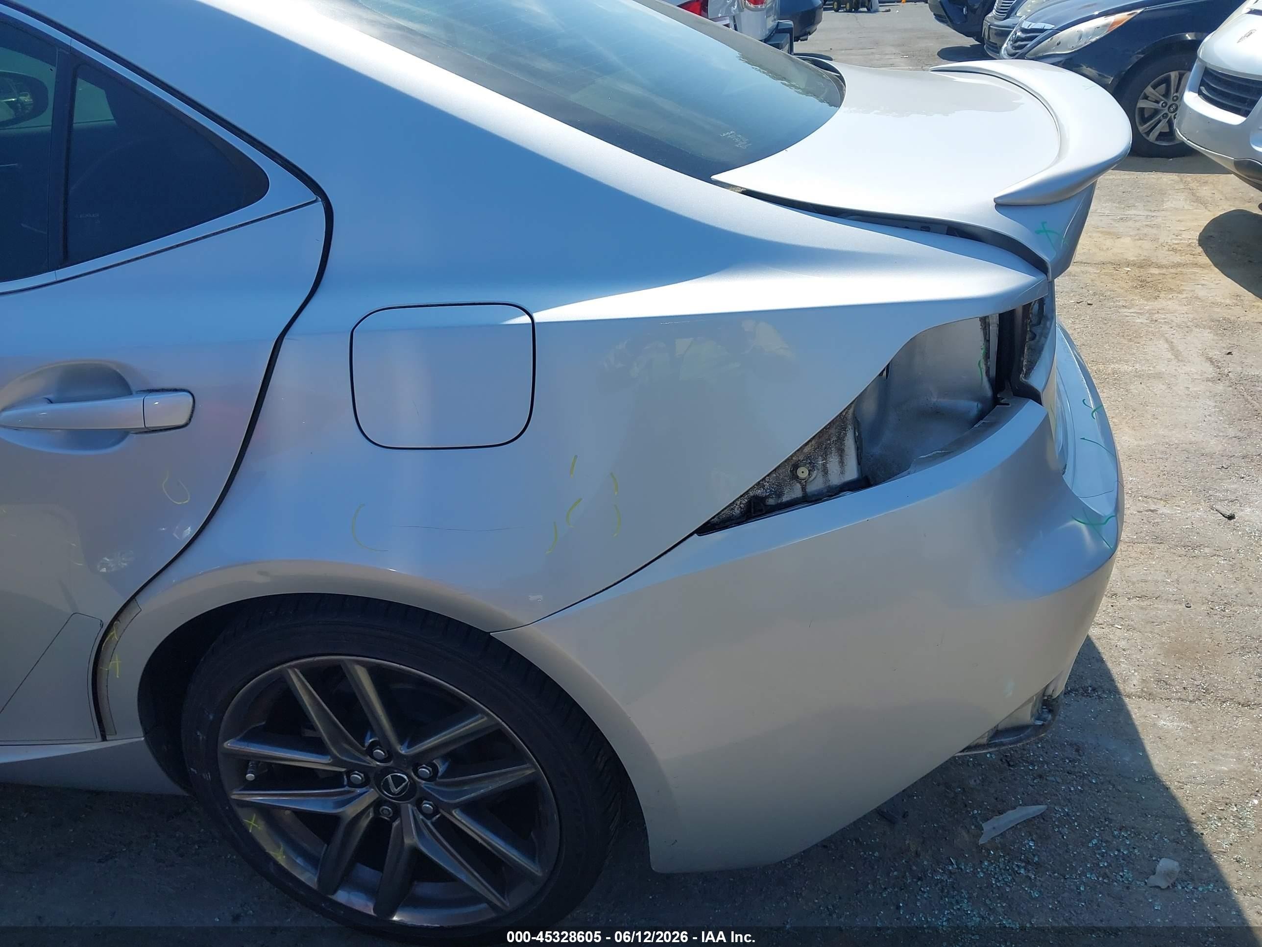 2014 Lexus Is 250 Silver vin: JTHBF1D29E5043480