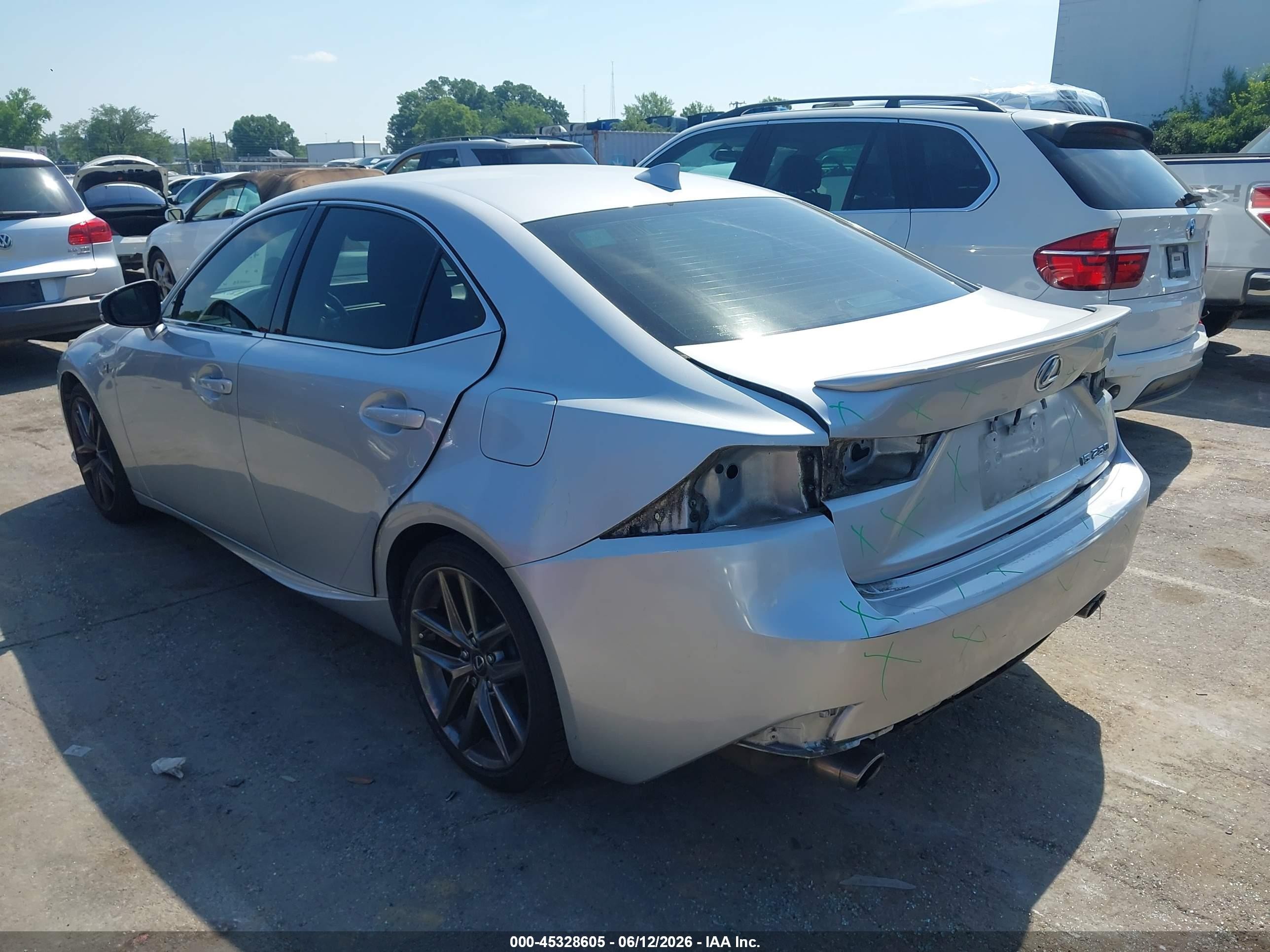 2014 Lexus Is 250 Silver vin: JTHBF1D29E5043480