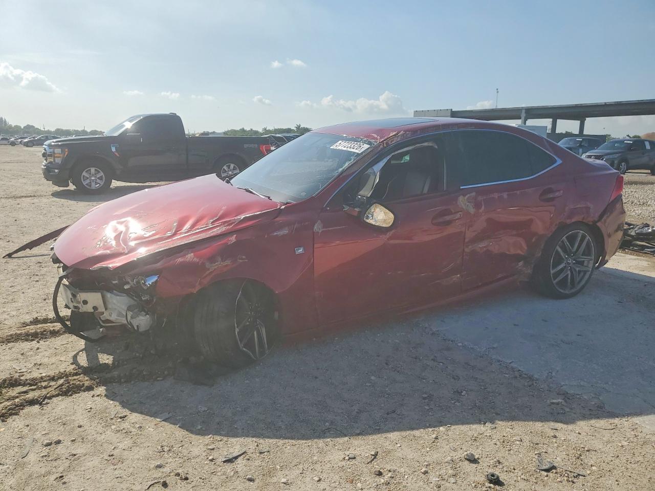 2015 Lexus Is 250 Burgundy vin: JTHBF1D29F5047403