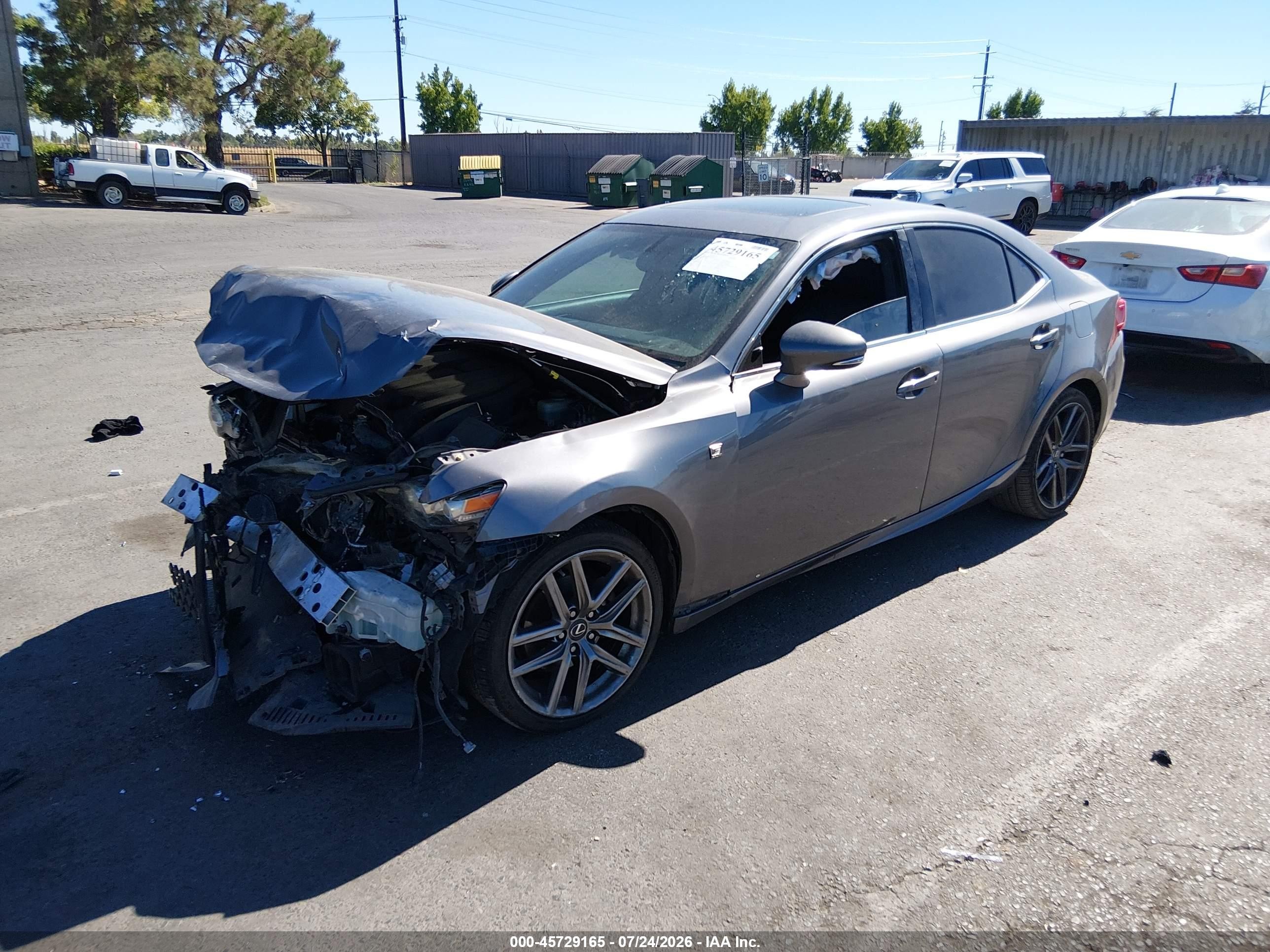 2015 Lexus Is 250   Gray vin: JTHBF1D29F5053329