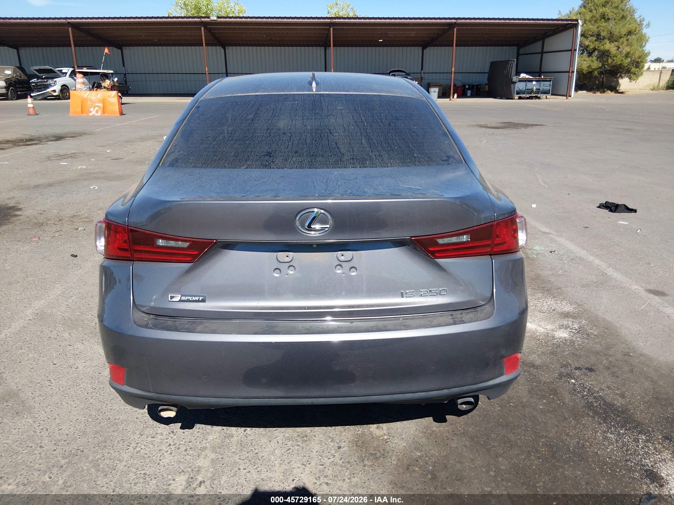 2015 Lexus Is 250   Gray vin: JTHBF1D29F5053329