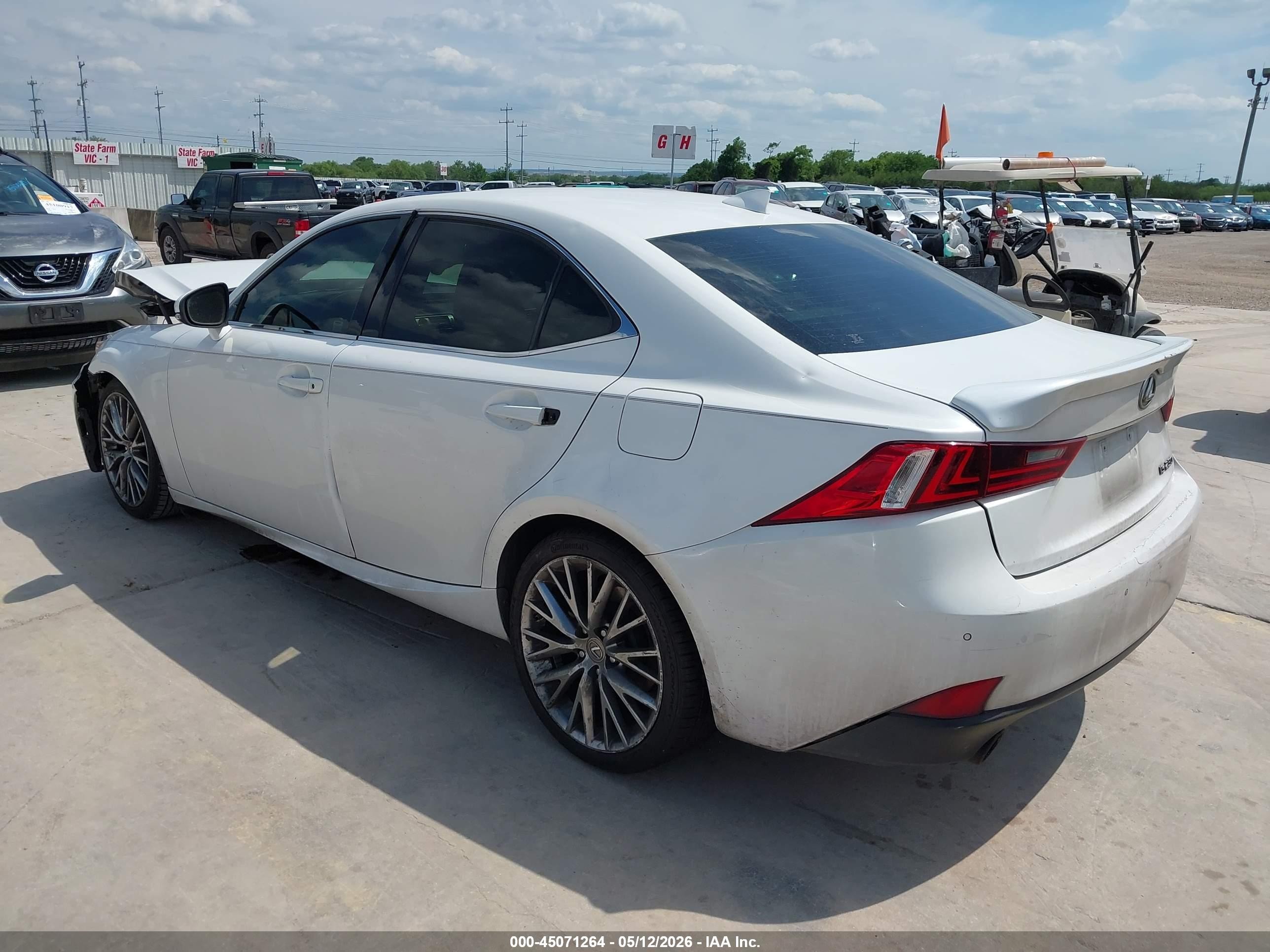 2015 Lexus Is 250   White vin: JTHBF1D29F5053864