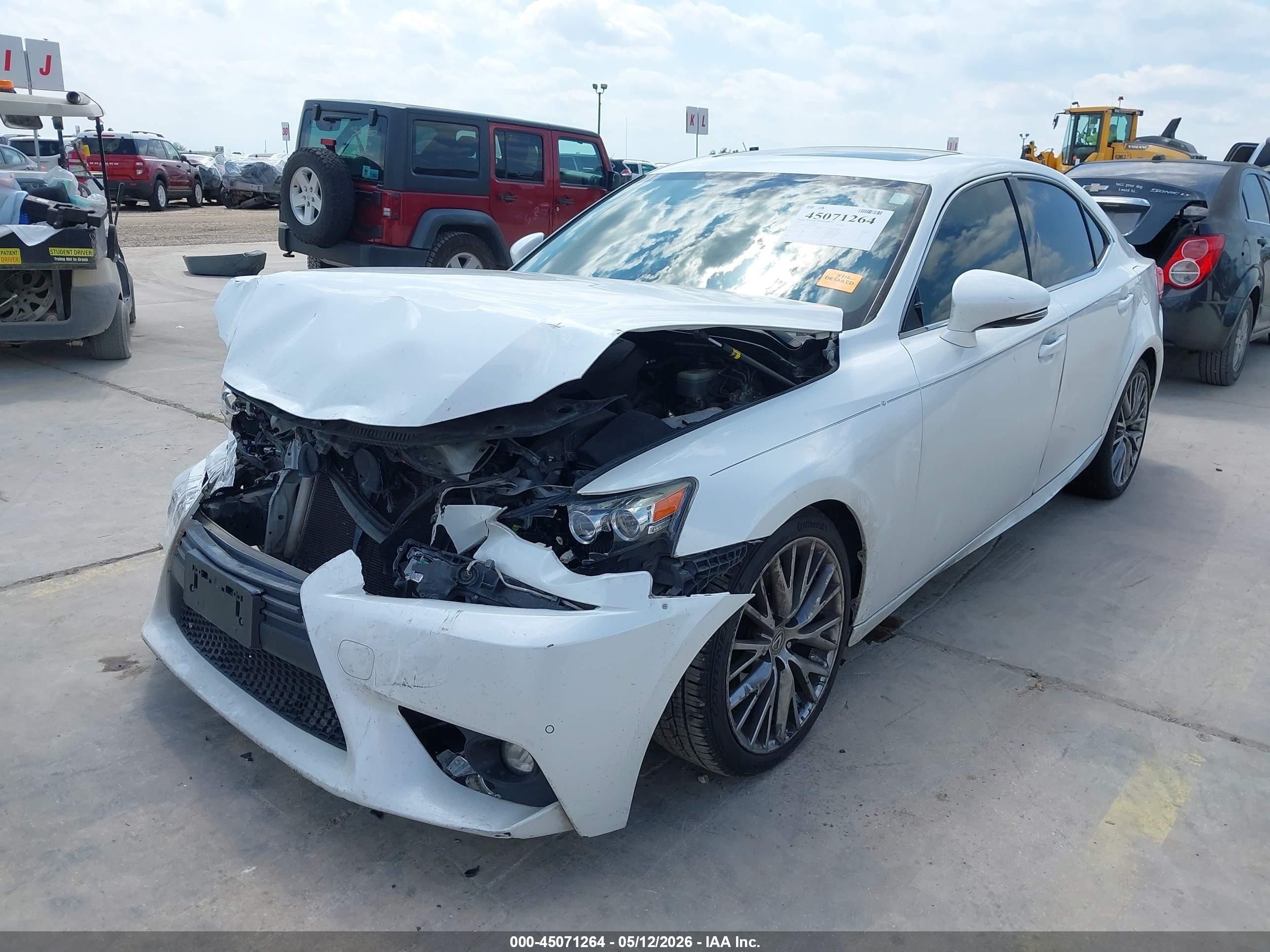 2015 Lexus Is 250   White vin: JTHBF1D29F5053864