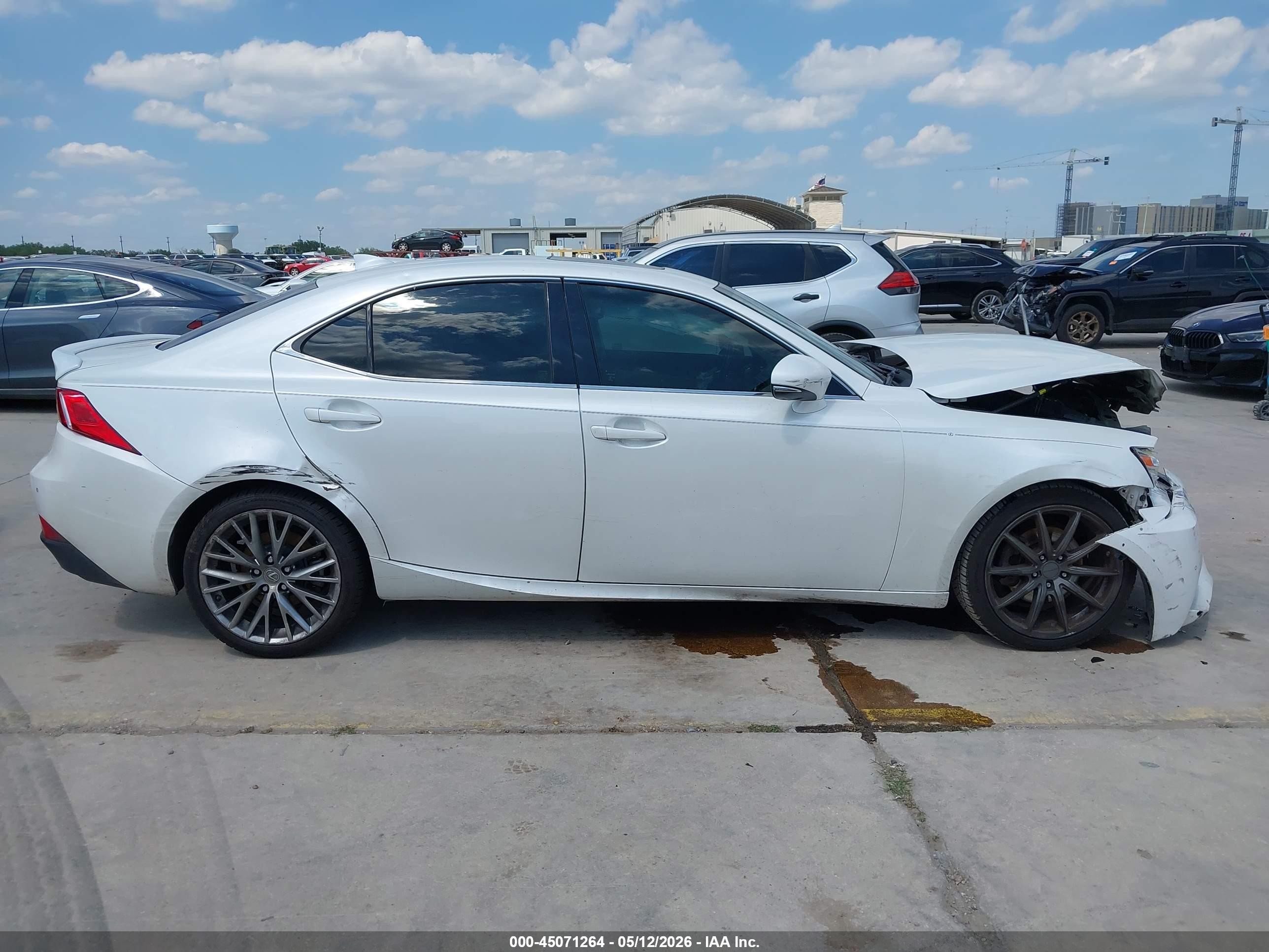 2015 Lexus Is 250   White vin: JTHBF1D29F5053864