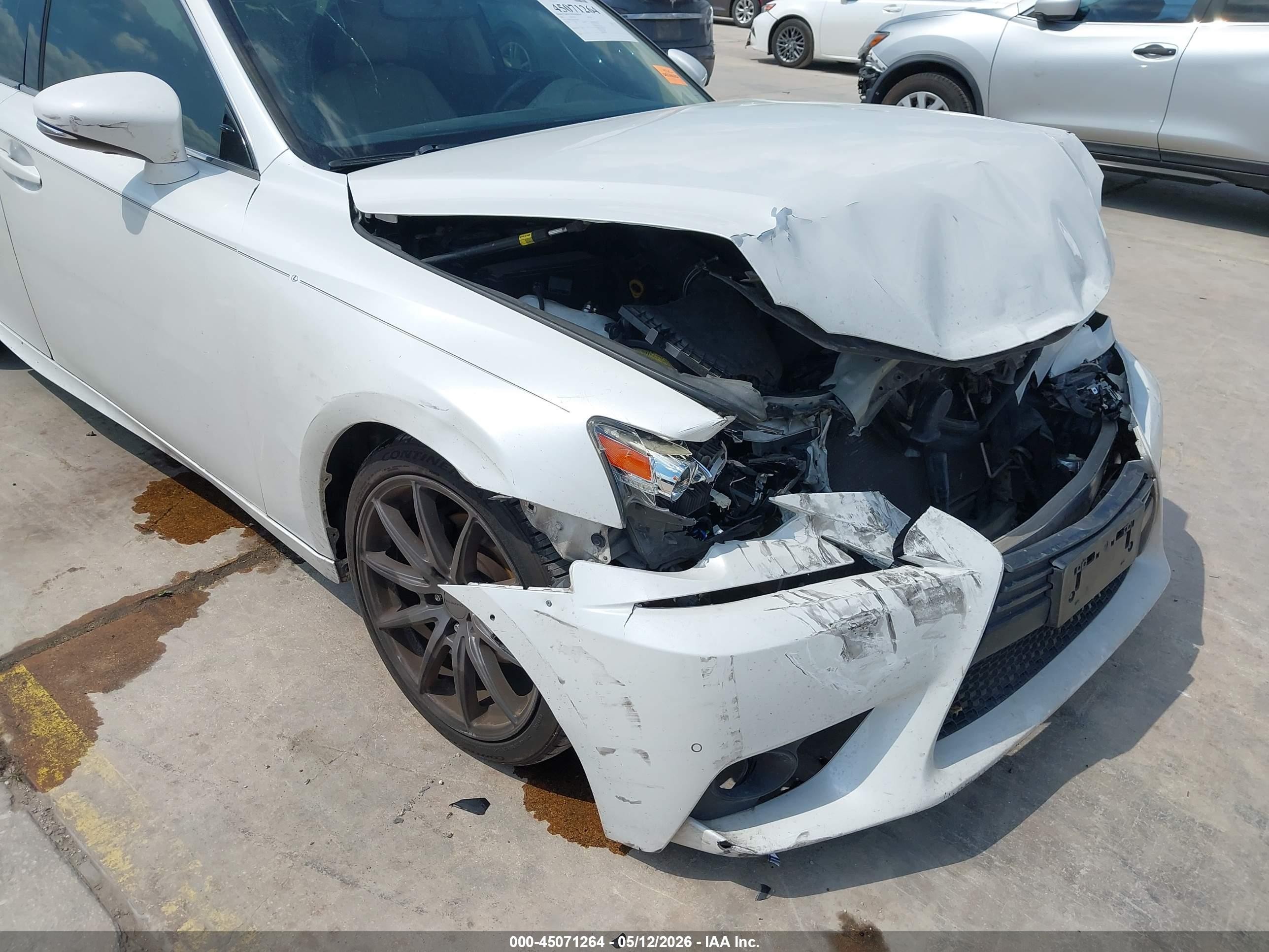 2015 Lexus Is 250   White vin: JTHBF1D29F5053864