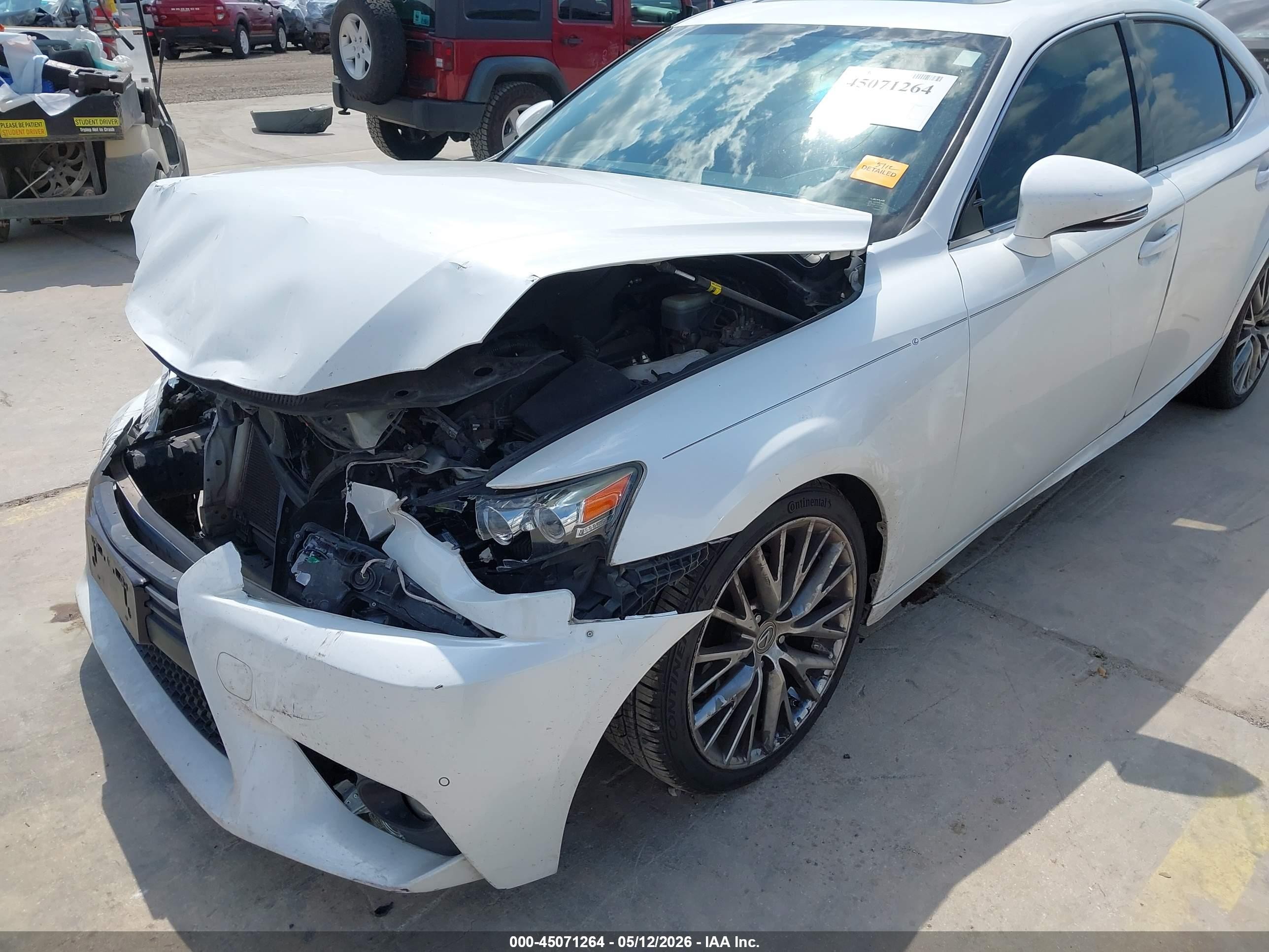 2015 Lexus Is 250   White vin: JTHBF1D29F5053864
