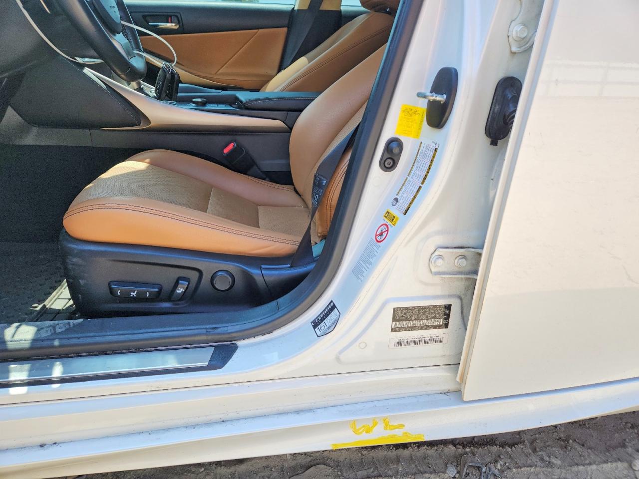 2015 Lexus Is 250 250 White vin: JTHBF1D29F5054464