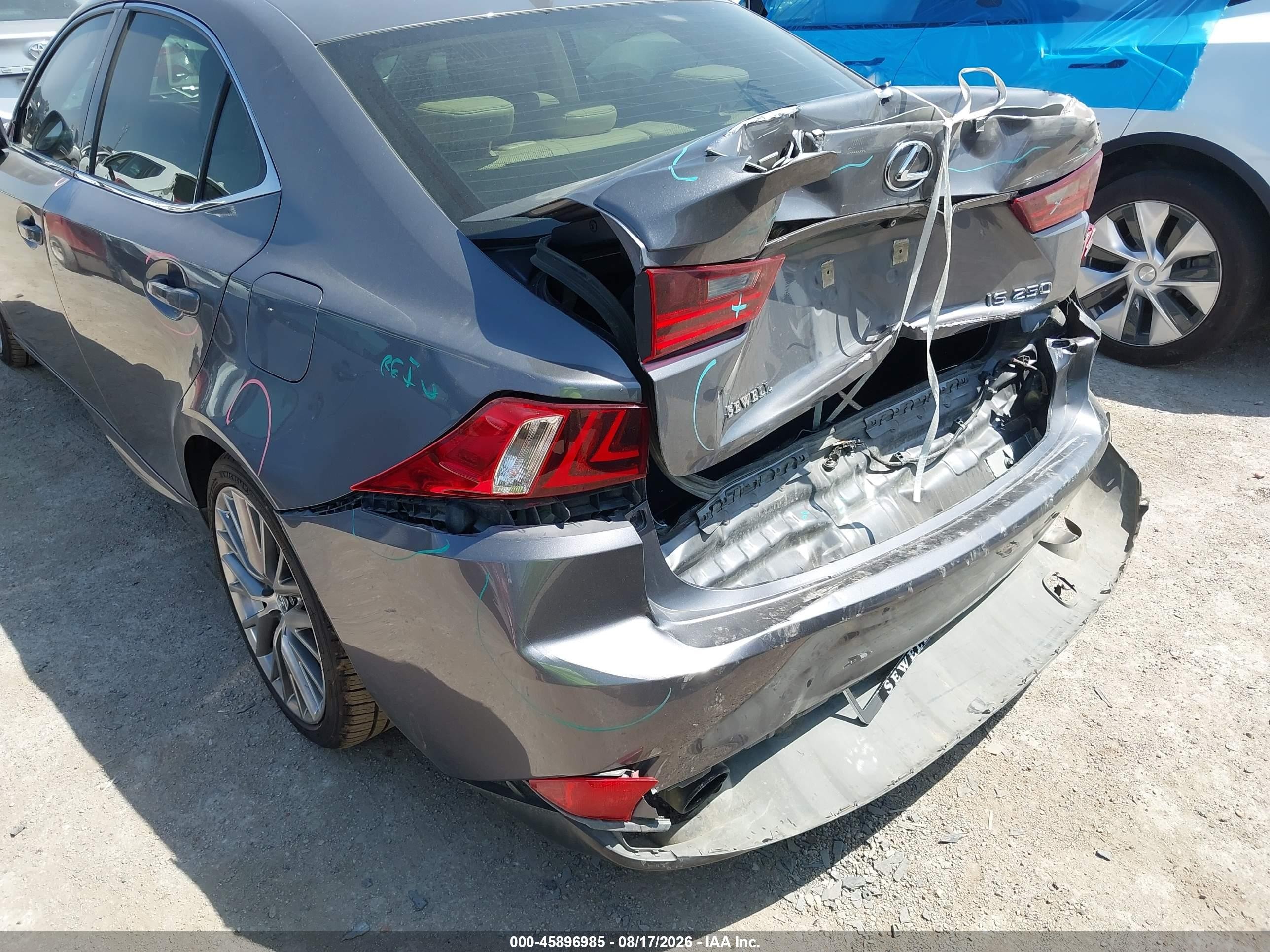 2015 Lexus Is 250 Brown vin: JTHBF1D29F5055792