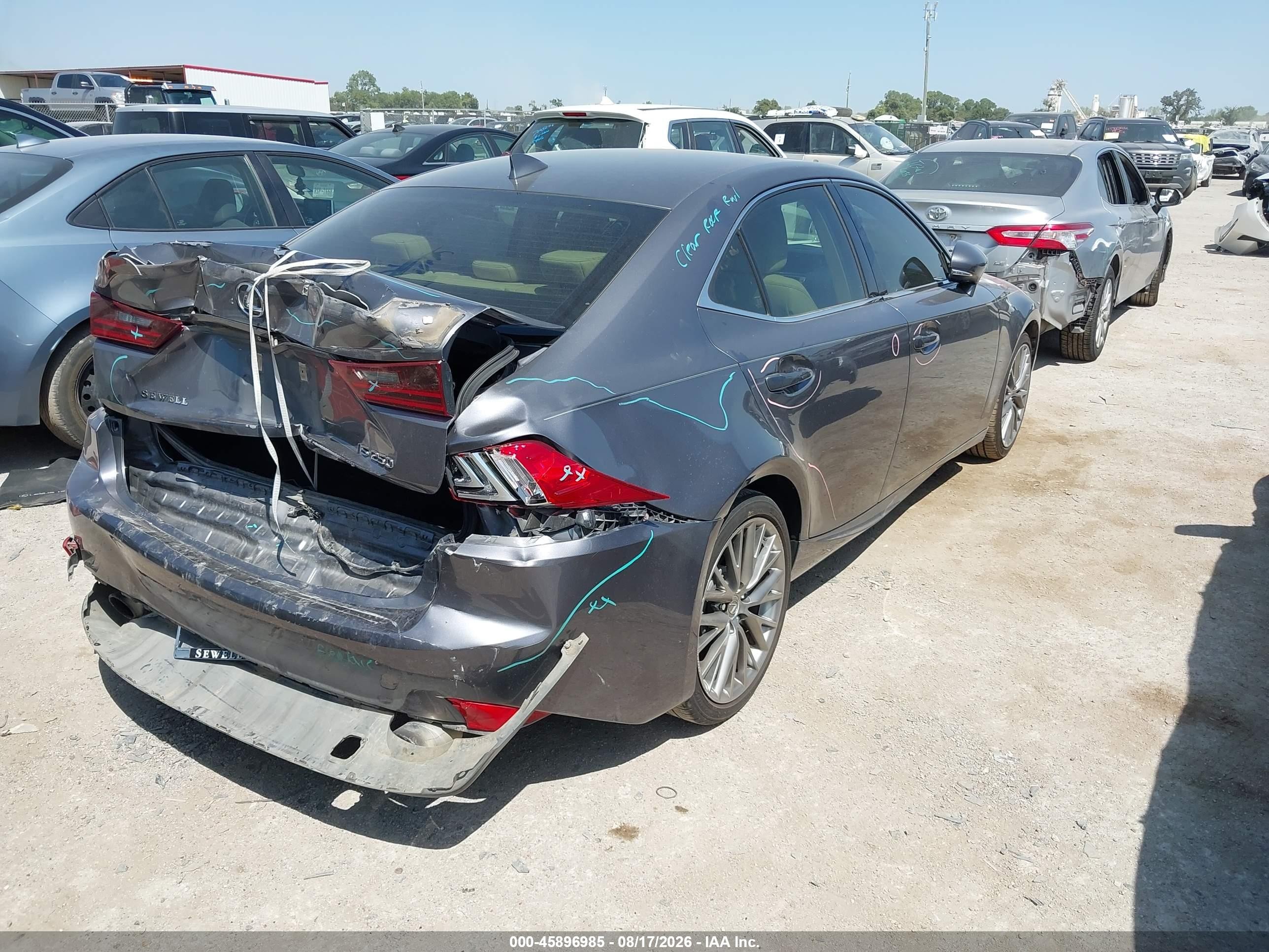 2015 Lexus Is 250 Brown vin: JTHBF1D29F5055792